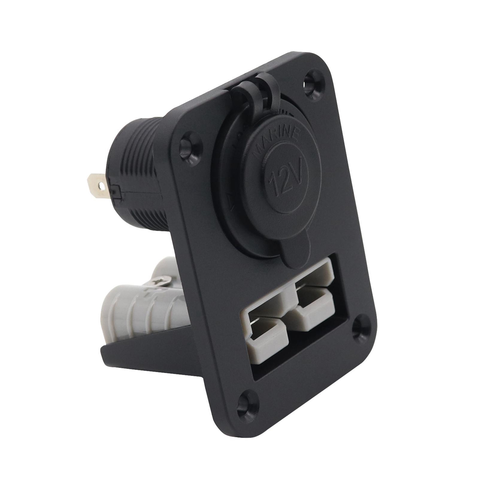 Plug Flush Mount Lighter Socket Marine Accessories RV Mounting Bracket Panel