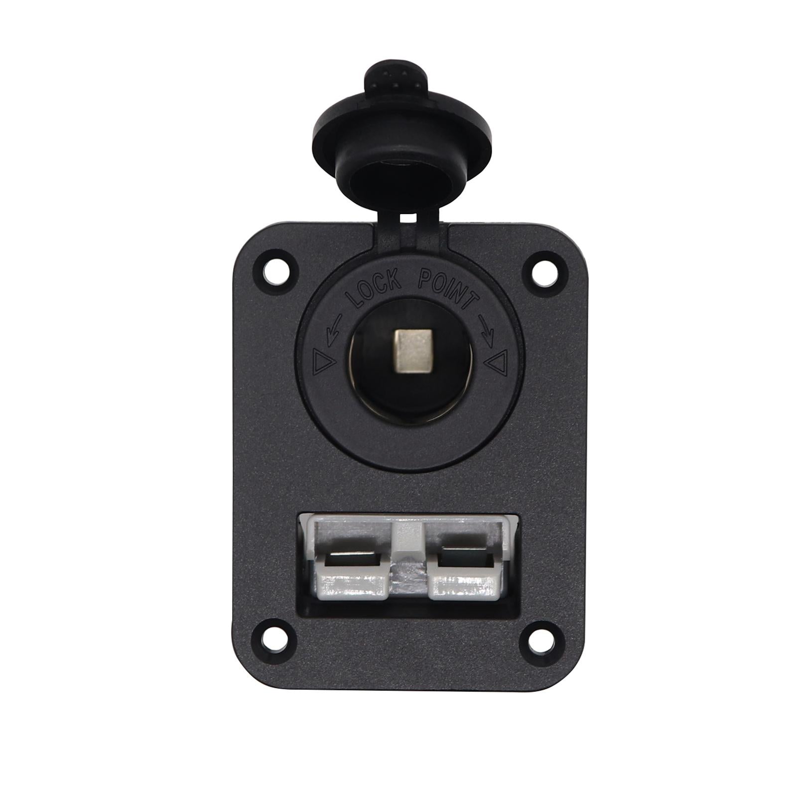 Plug Flush Mount Lighter Socket Marine Accessories RV Mounting Bracket Panel
