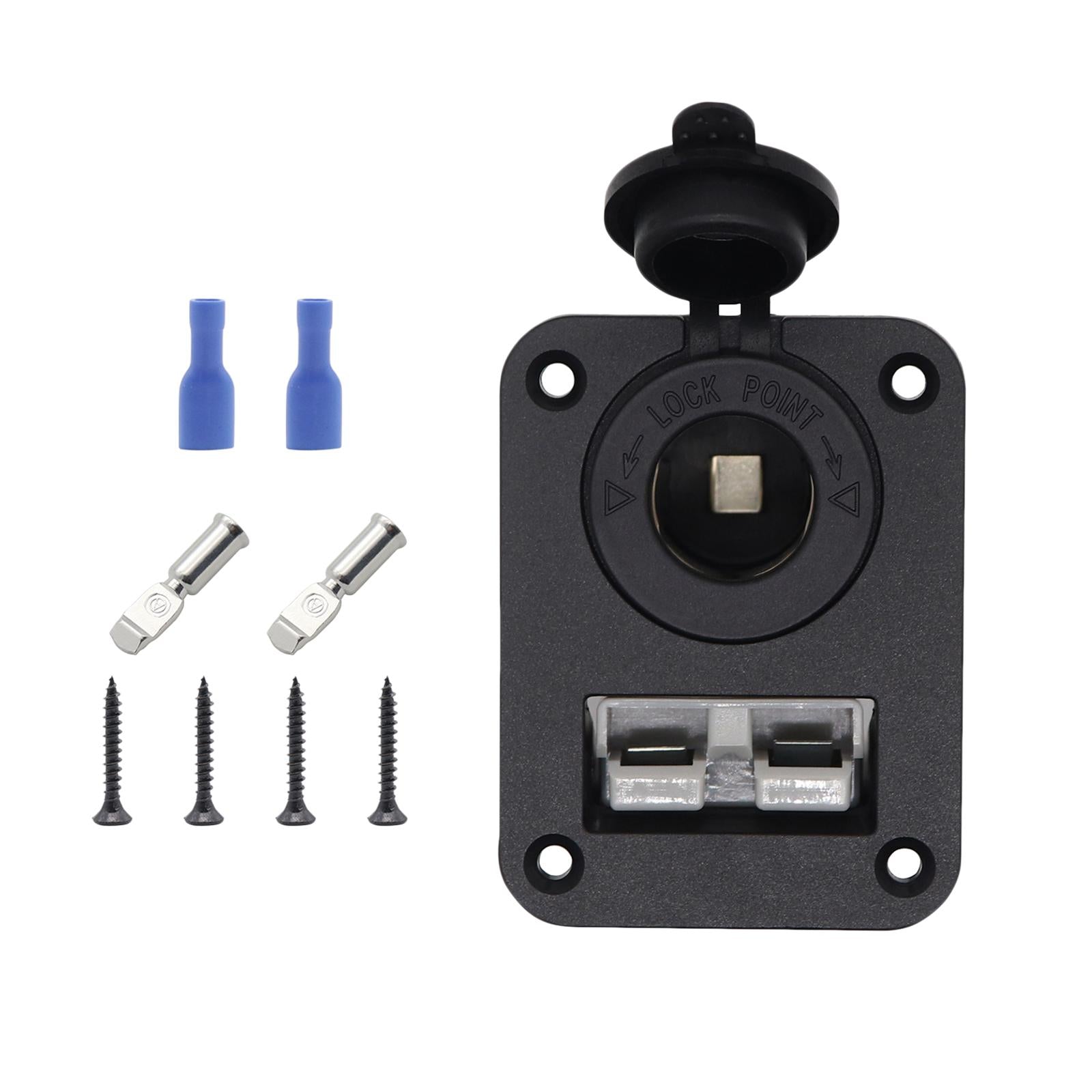 Plug Flush Mount Lighter Socket Marine Accessories RV Mounting Bracket Panel