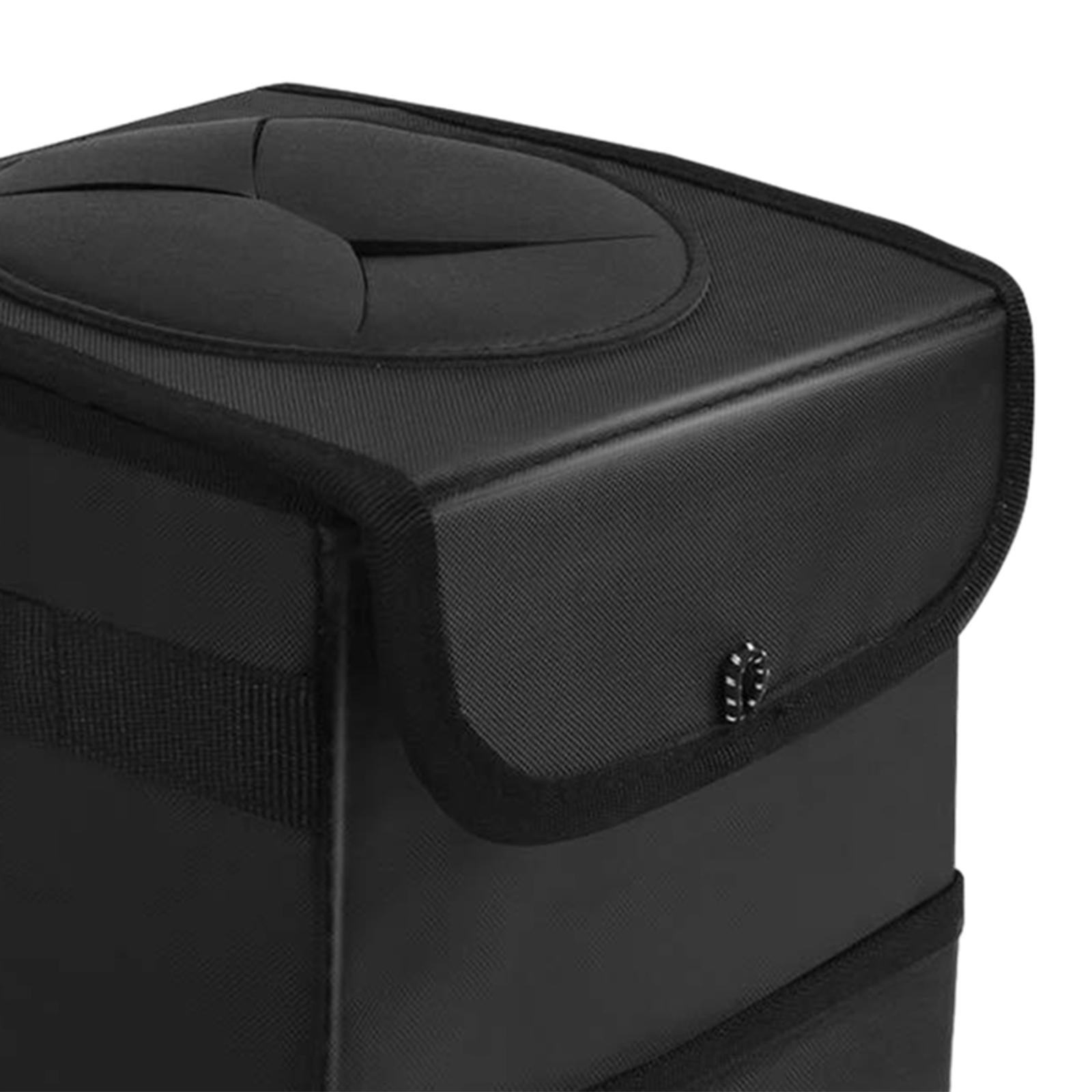 Car Trash Can with Lid Portable Trash Bin for Front Back Seat Van Sedan