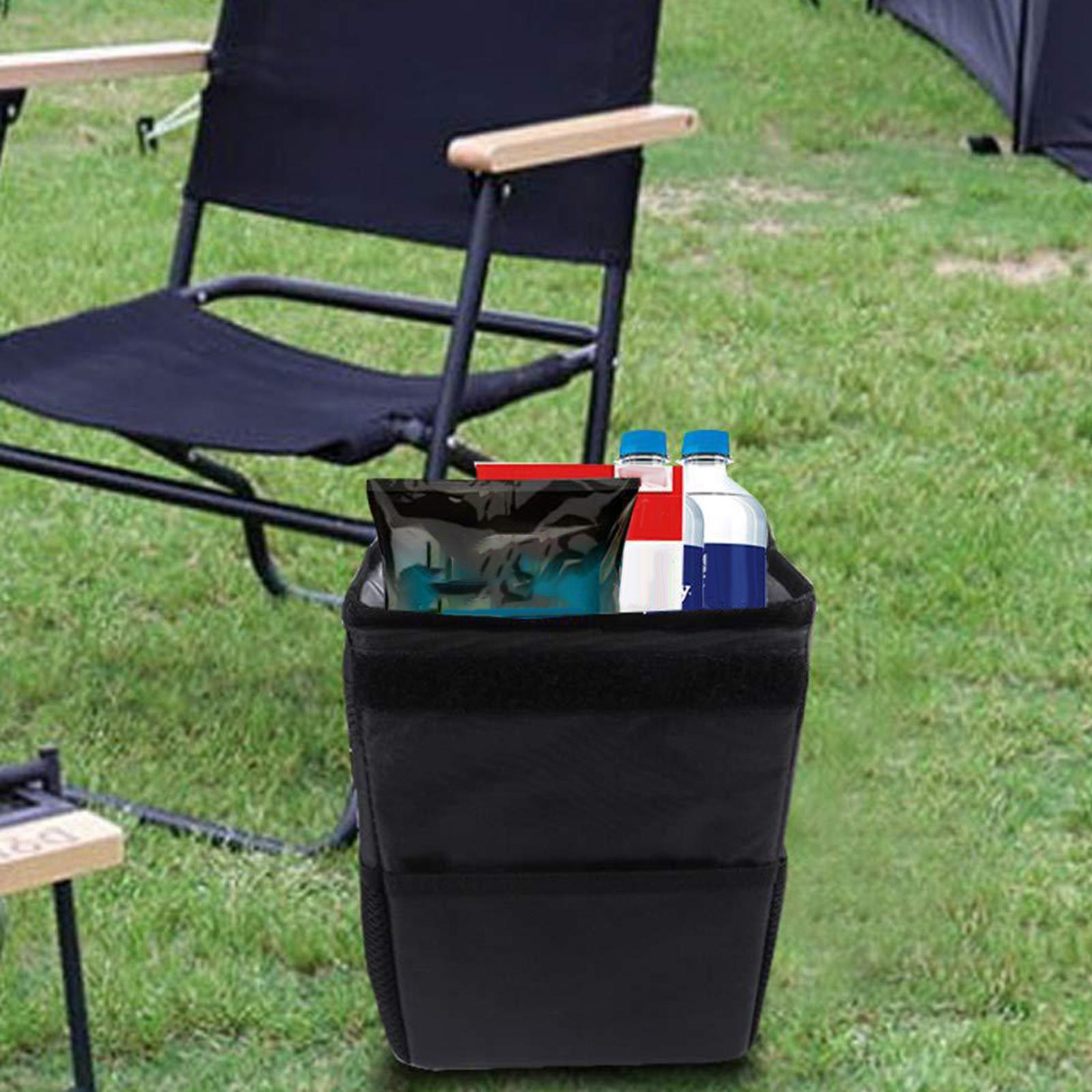 Car Trash Can with Lid Portable Trash Bin for Front Back Seat Van Sedan