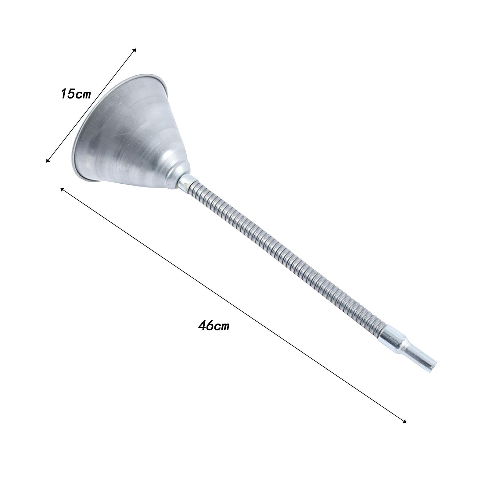 Oil Funnel with Strainer Screen Bendable Spout Funnel for Vehicles Fuel