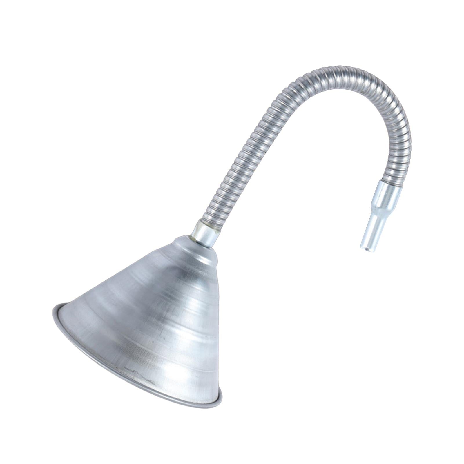 Oil Funnel with Strainer Screen Bendable Spout Funnel for Vehicles Fuel