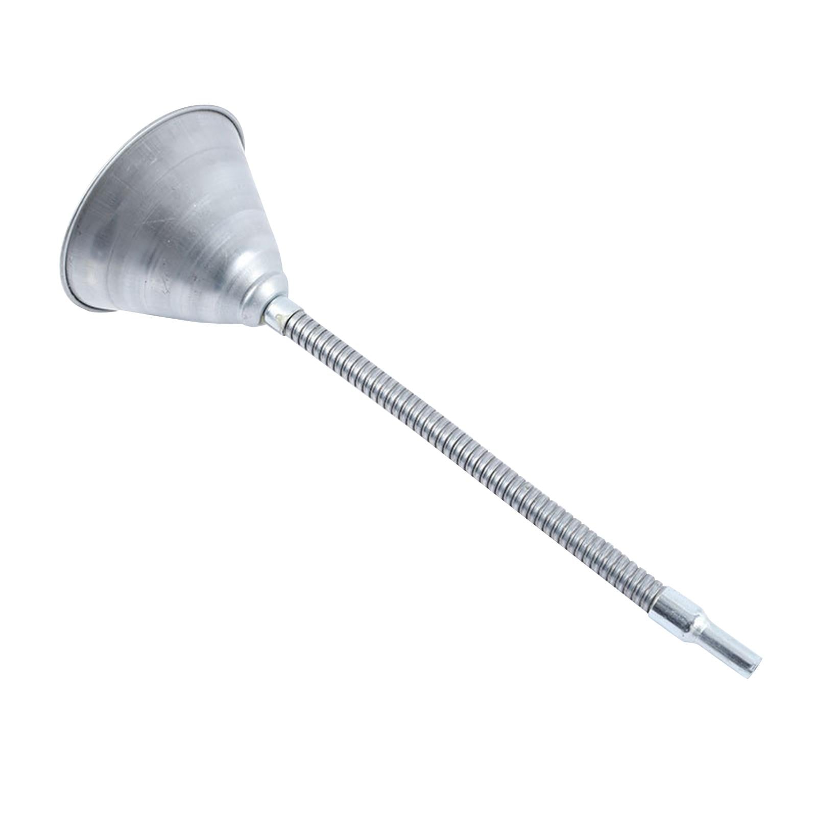 Oil Funnel with Strainer Screen Bendable Spout Funnel for Vehicles Fuel