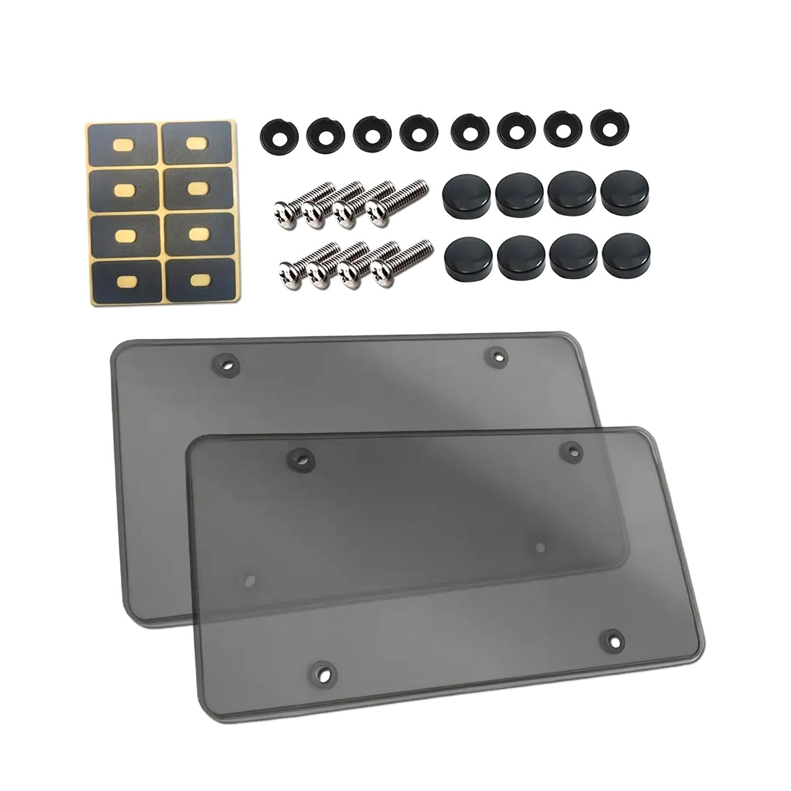 2x Generic License Plate Protector Premium License Plate Protective Cover
