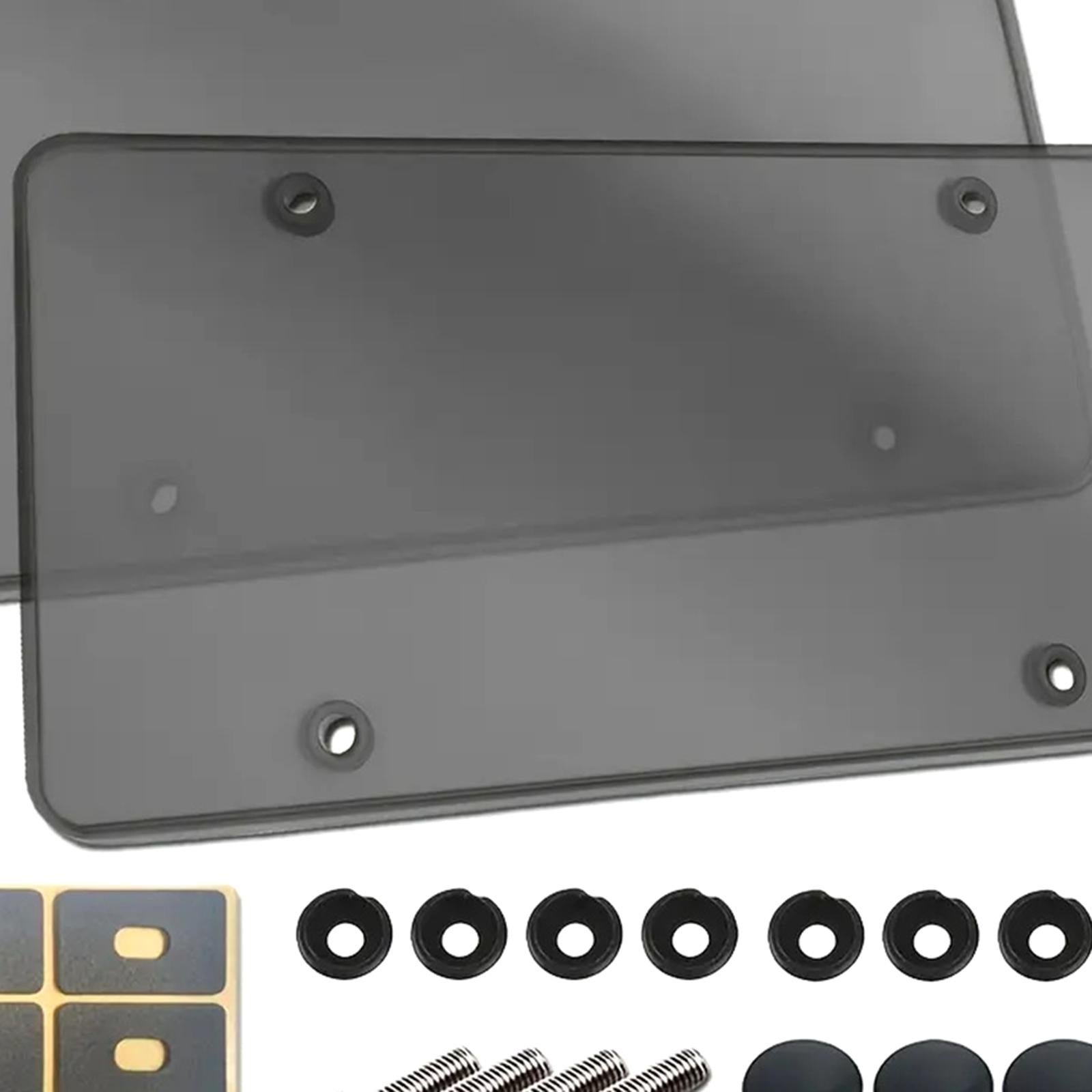 2x Generic License Plate Protector Premium License Plate Protective Cover