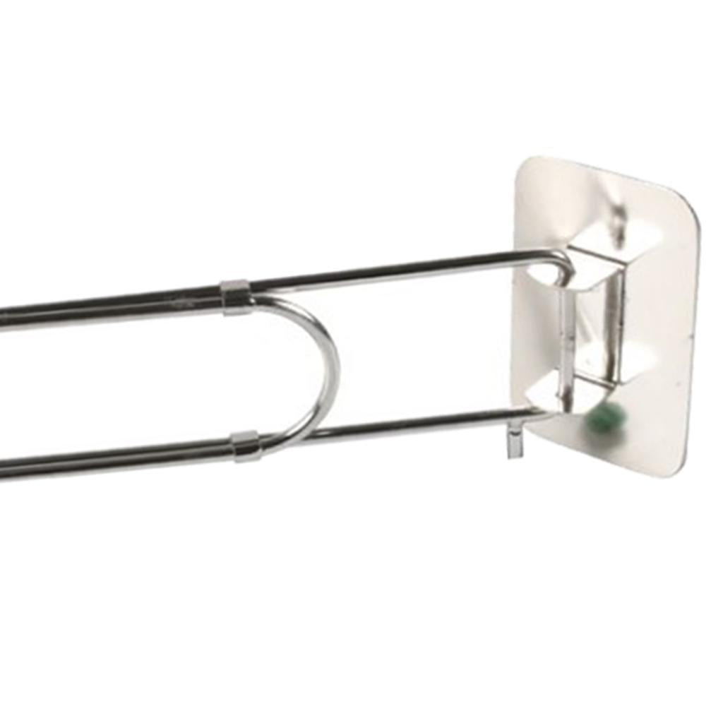 RV Shower Corner Storage Bar Stainless Steel Tension Rod for Corner Shelves