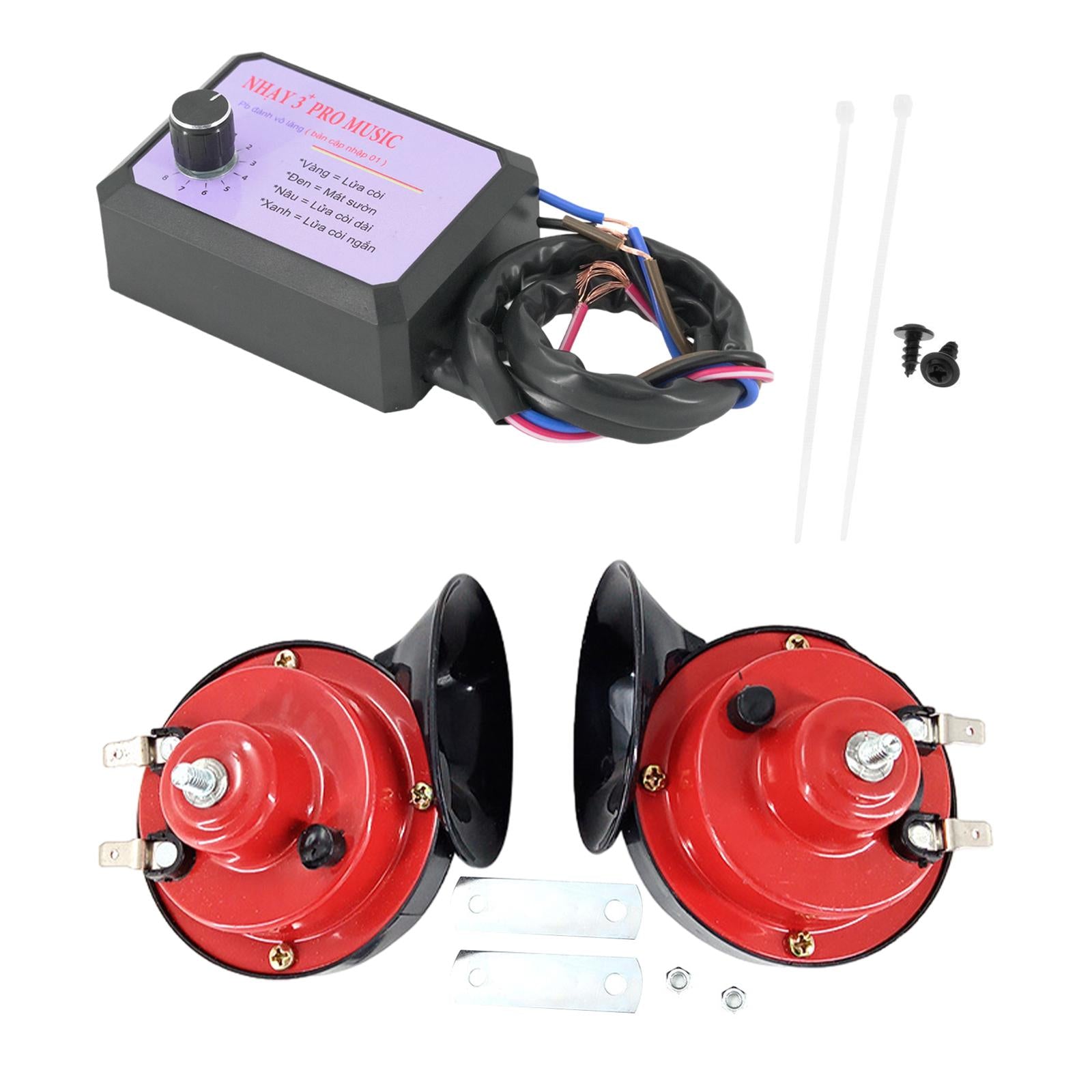 12V Car Electric Horn Controller Kit Sturdy Boat Ship Accessory Control Unit