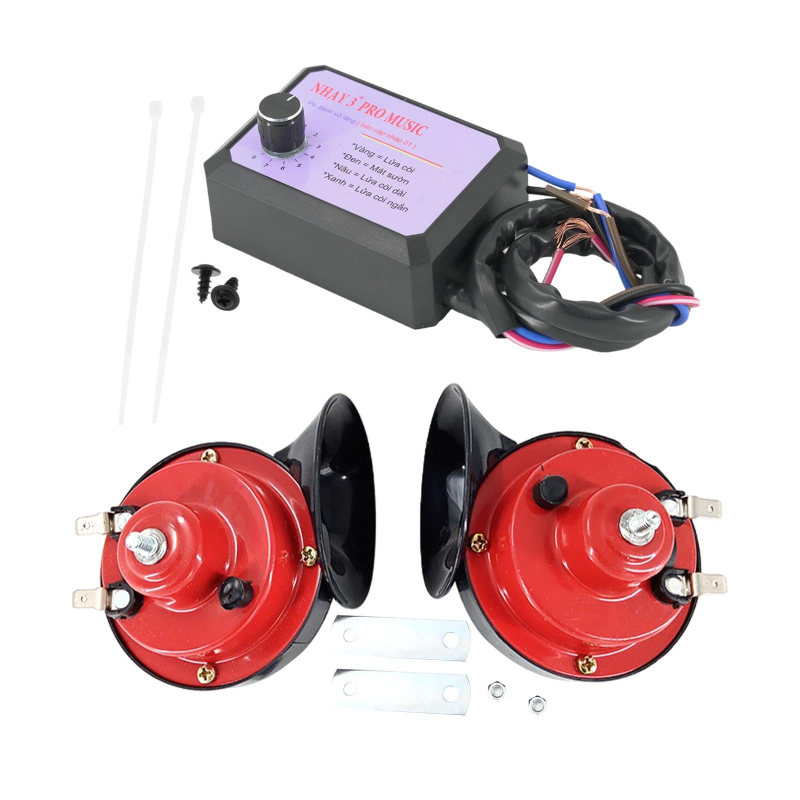 12V Car Electric Horn Controller Kit Sturdy Boat Ship Accessory Control Unit