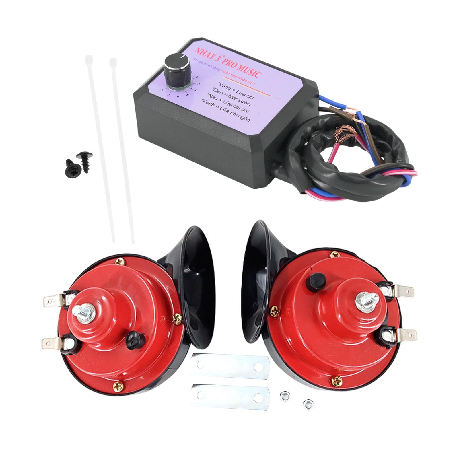 12V Car Electric Horn Controller Kit Sturdy Boat Ship Accessory Control Unit