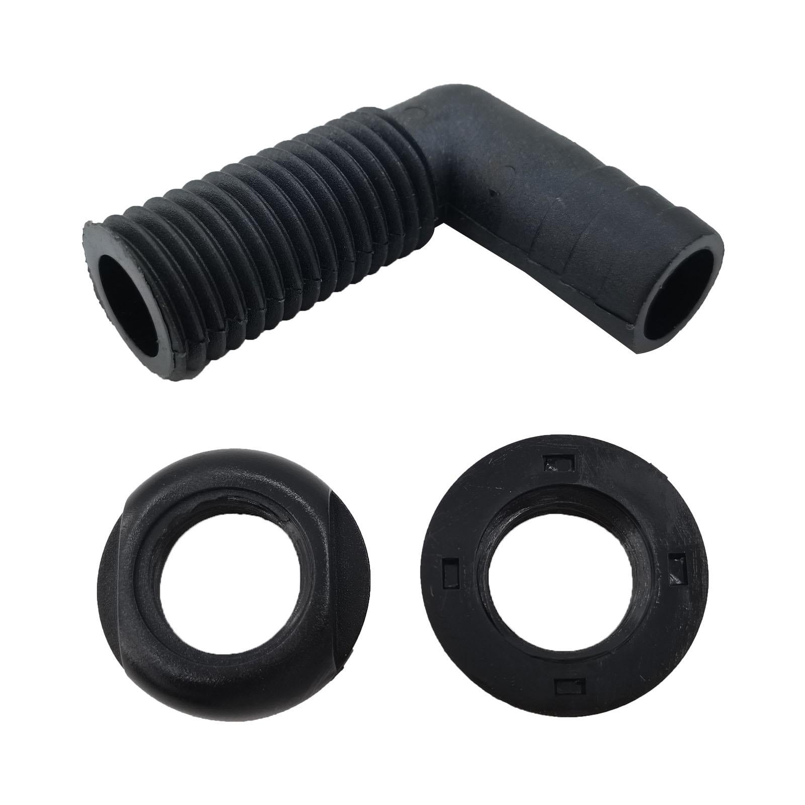 90 Degree thru Hull Connector Fits 3/4 in. Spare Parts for Boat Yachts