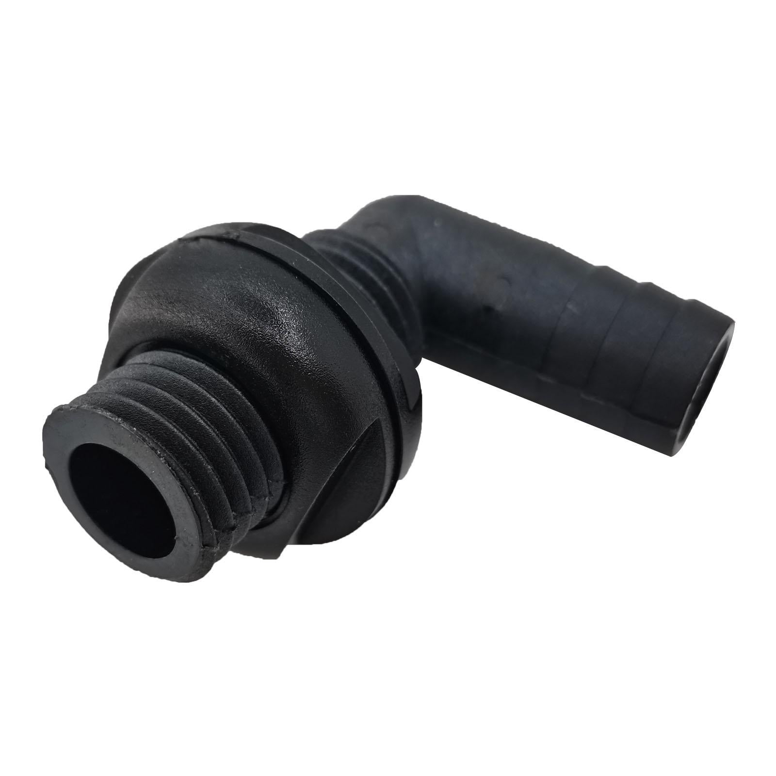 90 Degree thru Hull Connector Fits 3/4 in. Spare Parts for Boat Yachts