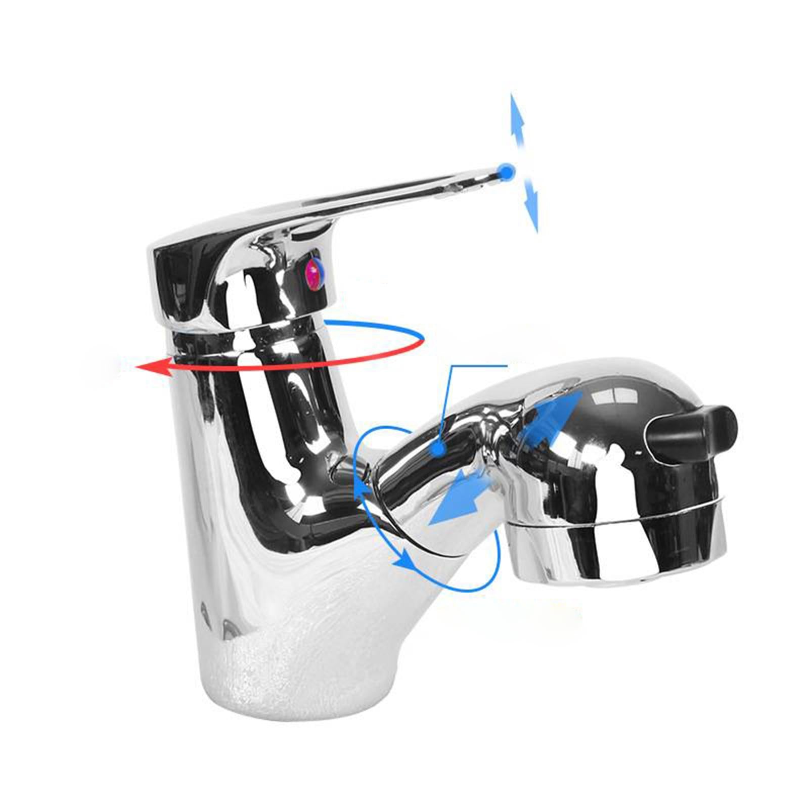 RV Bathroom Faucet Ergonomic Adjustable Water Flow Saving Space Accessory