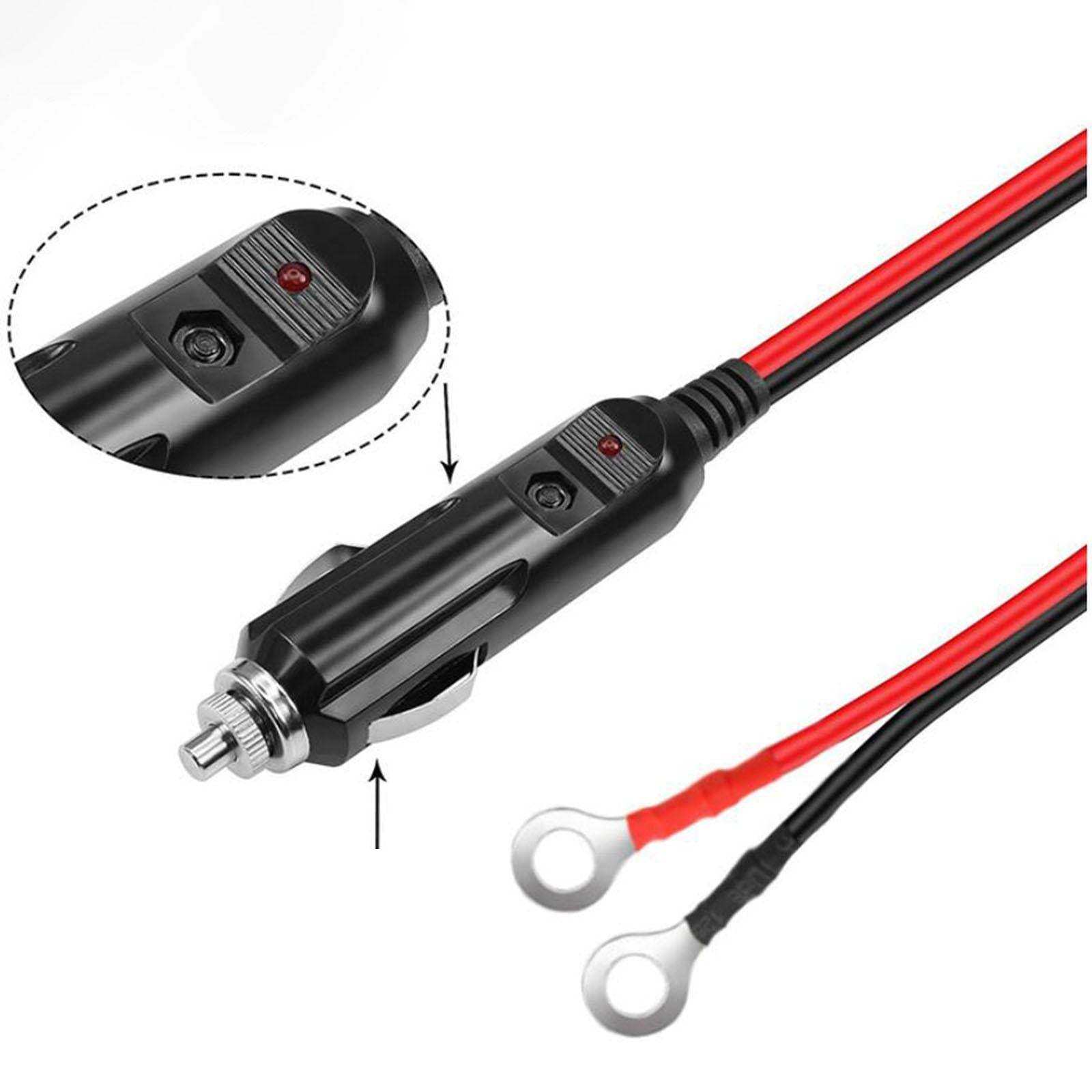 Generic Cigarette Lighter Male Plug Adapter 1M Connector Plug Inverter Cable