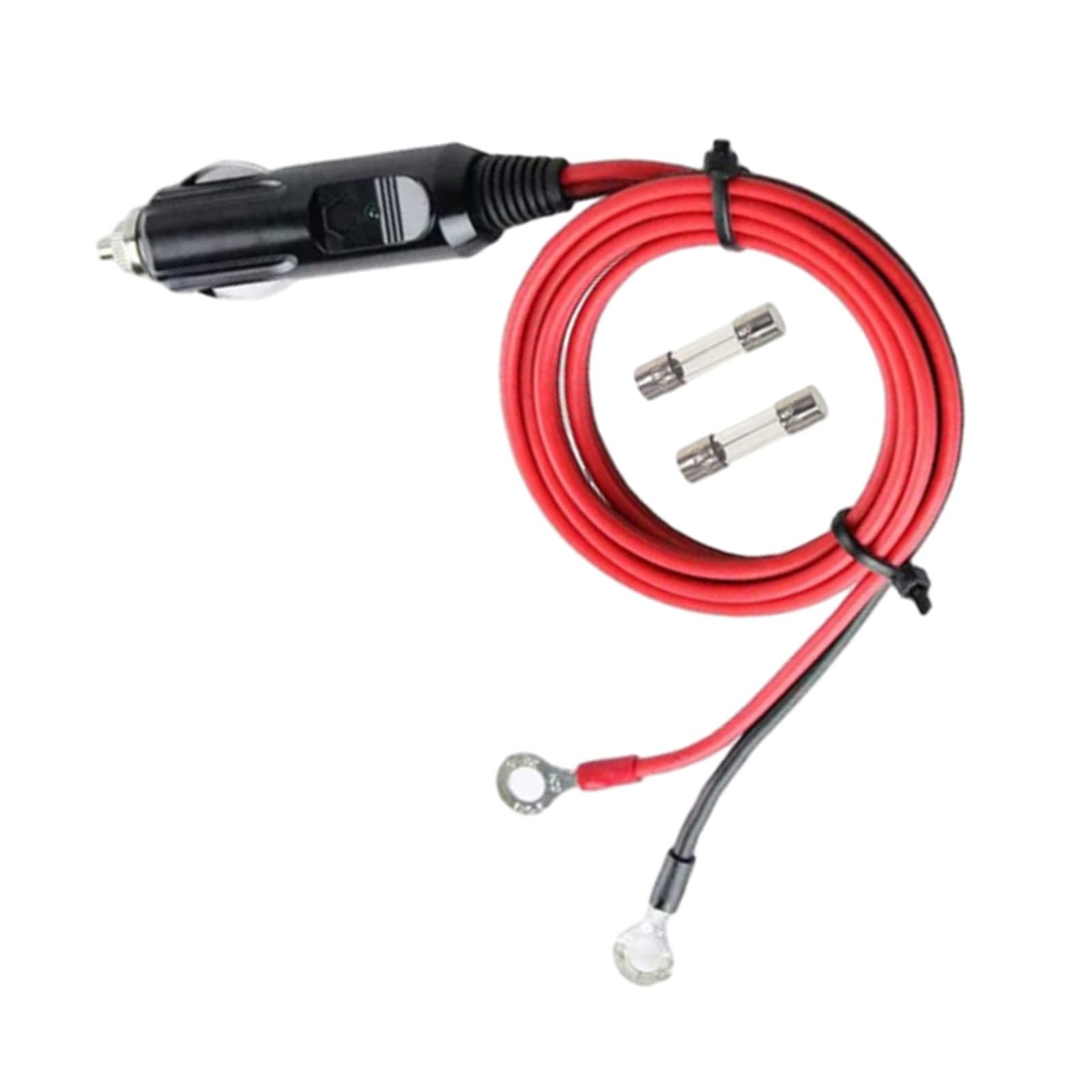 Generic Cigarette Lighter Male Plug Adapter 1M Connector Plug Inverter Cable