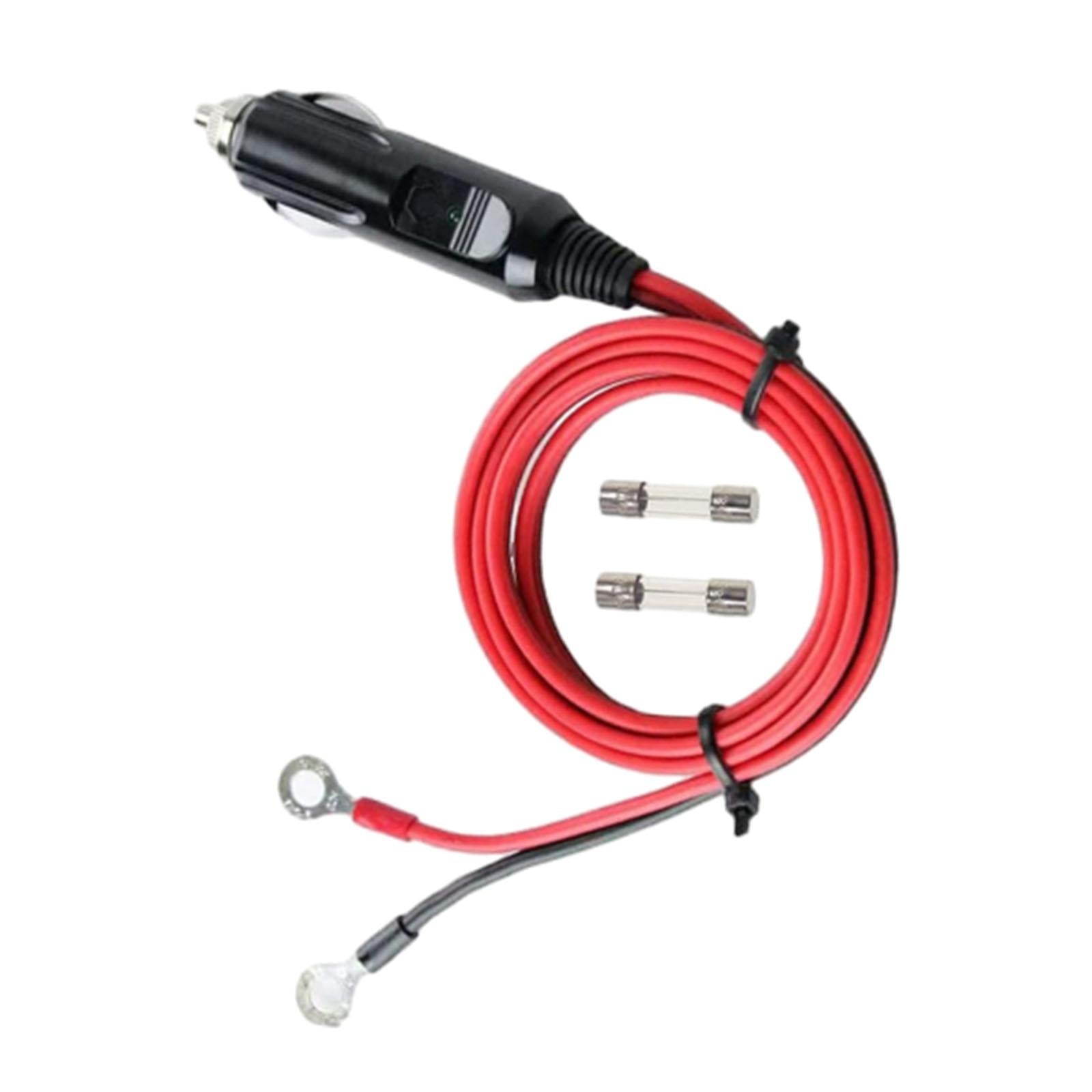 Generic Cigarette Lighter Male Plug Adapter 1M Connector Plug Inverter Cable
