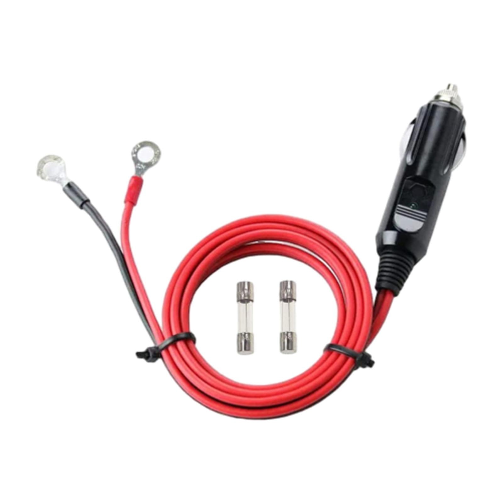 Generic Cigarette Lighter Male Plug Adapter 1M Connector Plug Inverter Cable