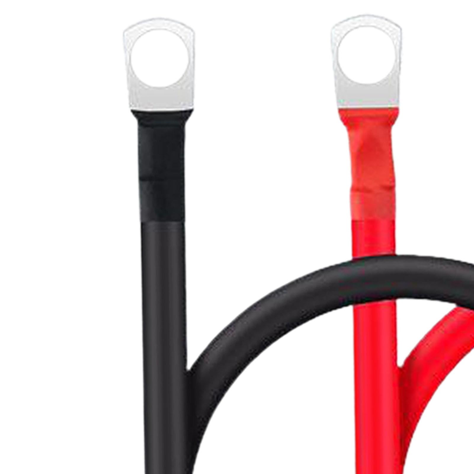 2x Generic AWG 5 Gauge Battery Cables Battery Inverter Cables for Solar 100cm