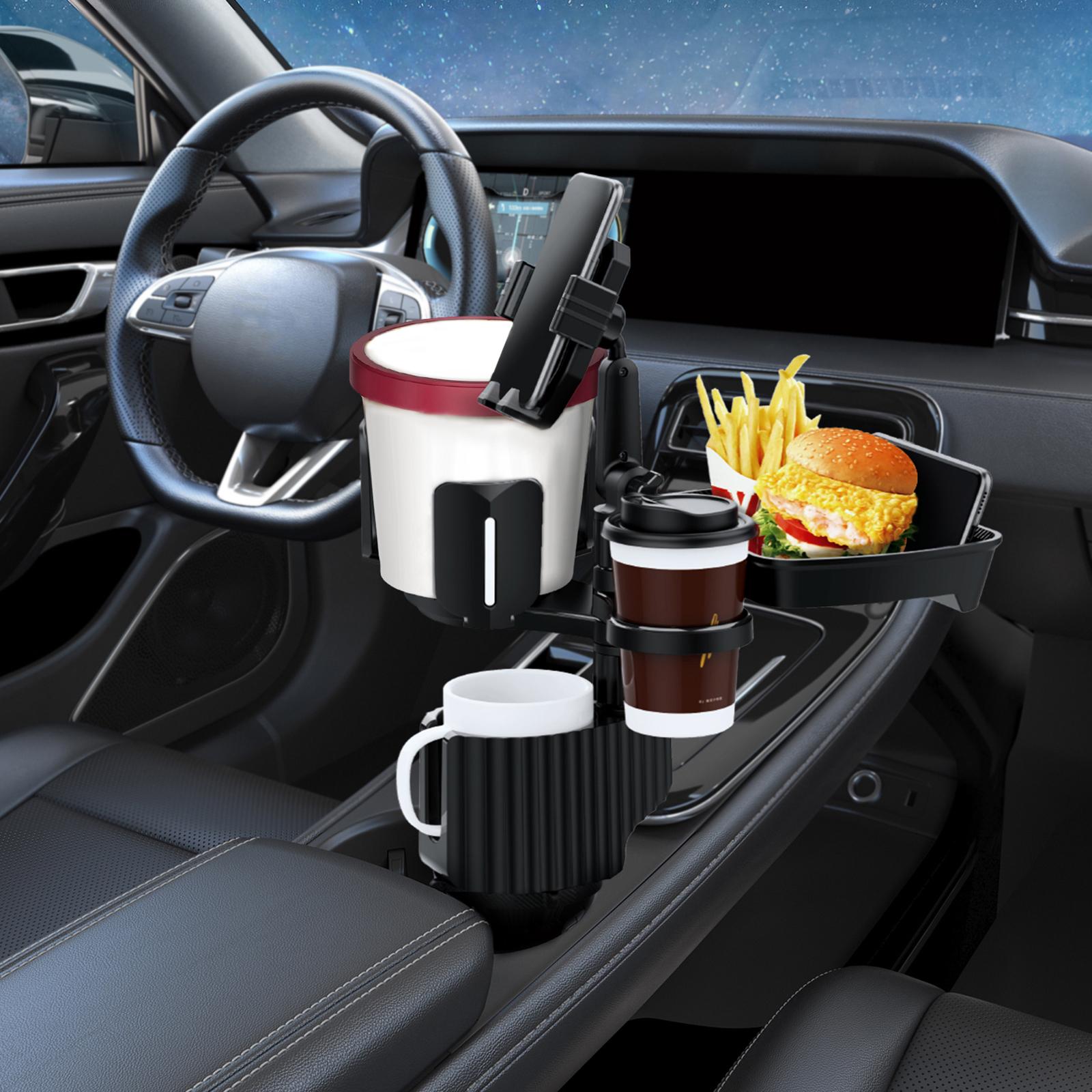 Car Cup Holder Expander Phone Mount Bottle Trucks Kids Adult Food Table Tray