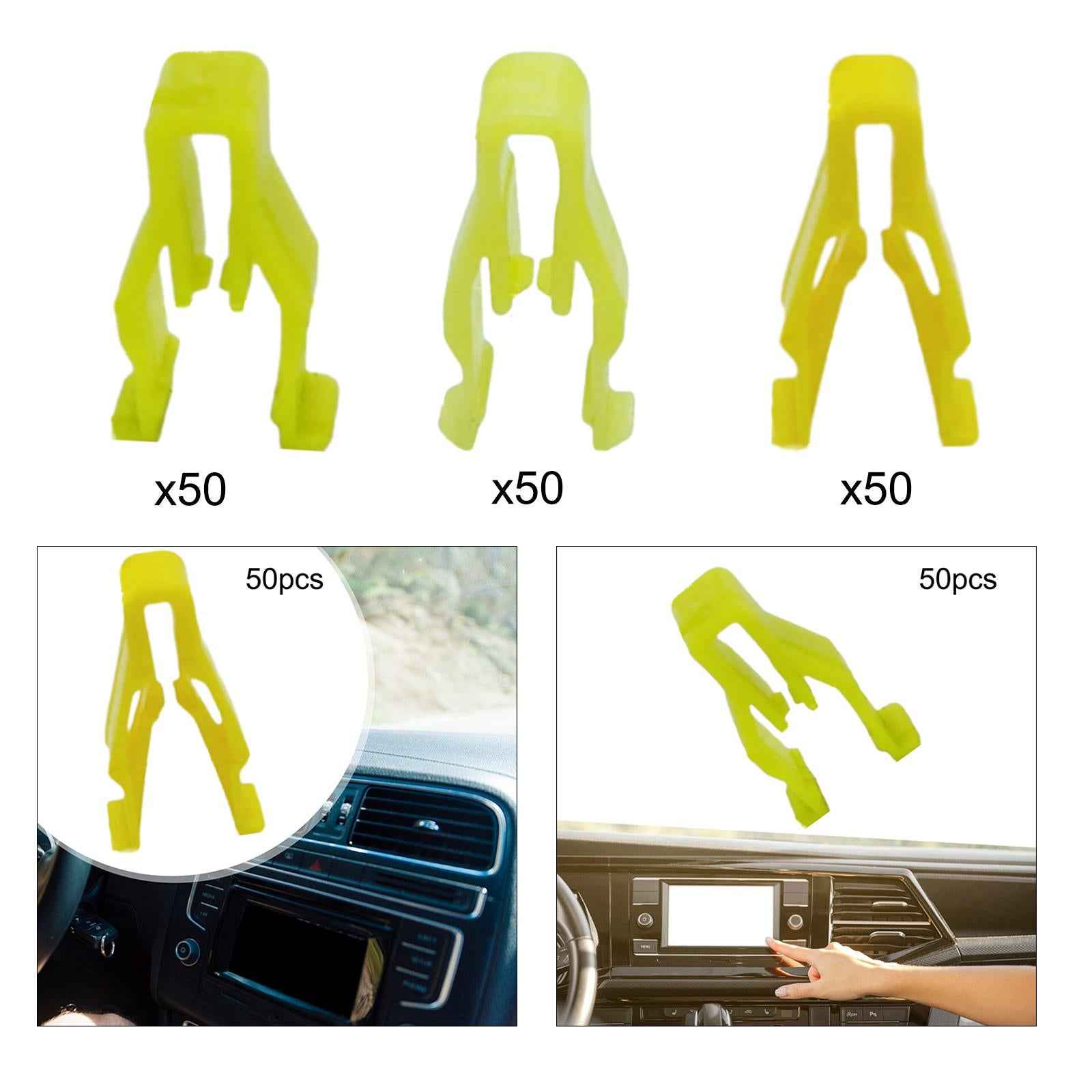 50x Dashboard Trim Clips Multifunctional Car Accessories Retainer Clips 12mmx7mmx21mm
