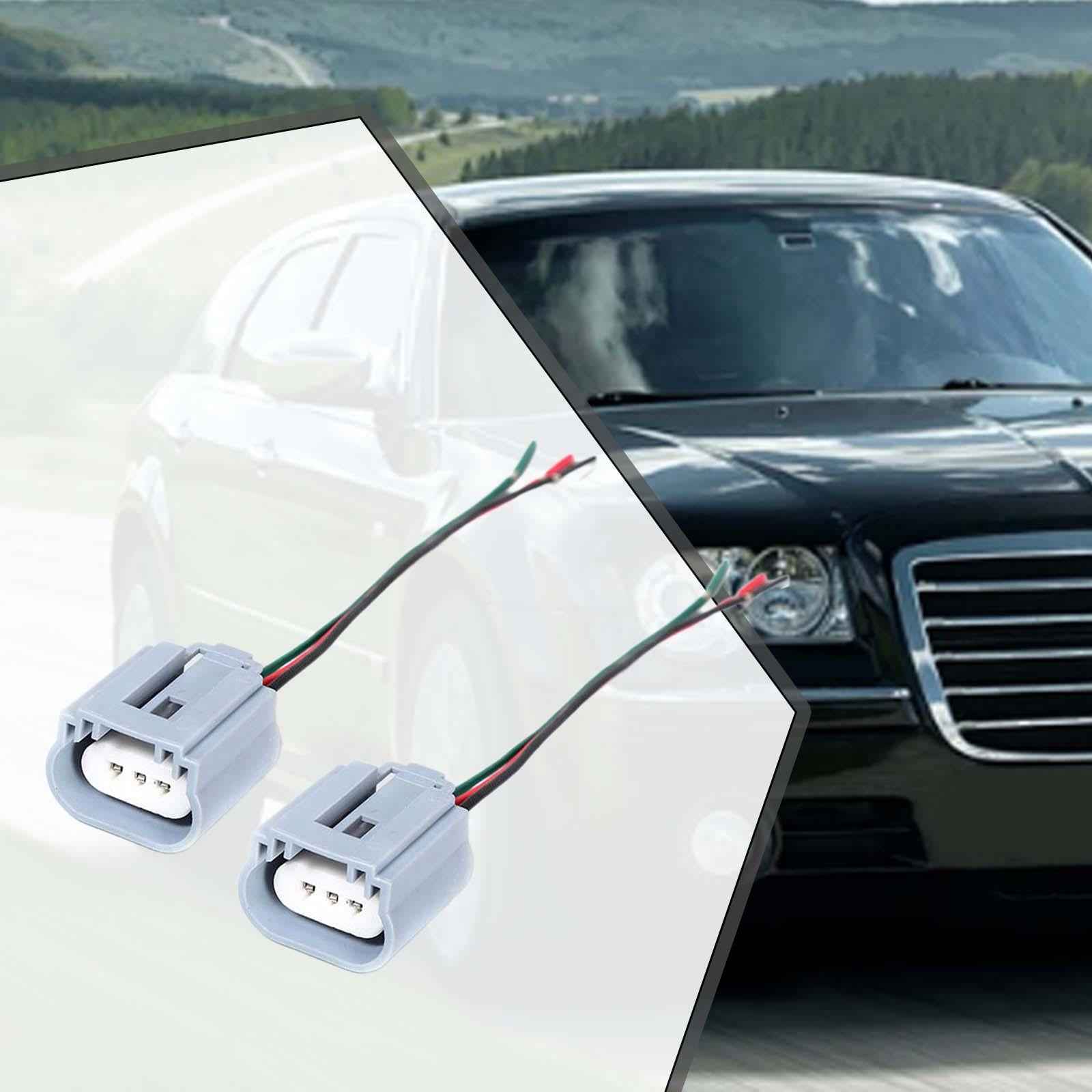 2Pcs Ceramic Headlight Connector Sturdy Plug Adapter for H13 Female Plug