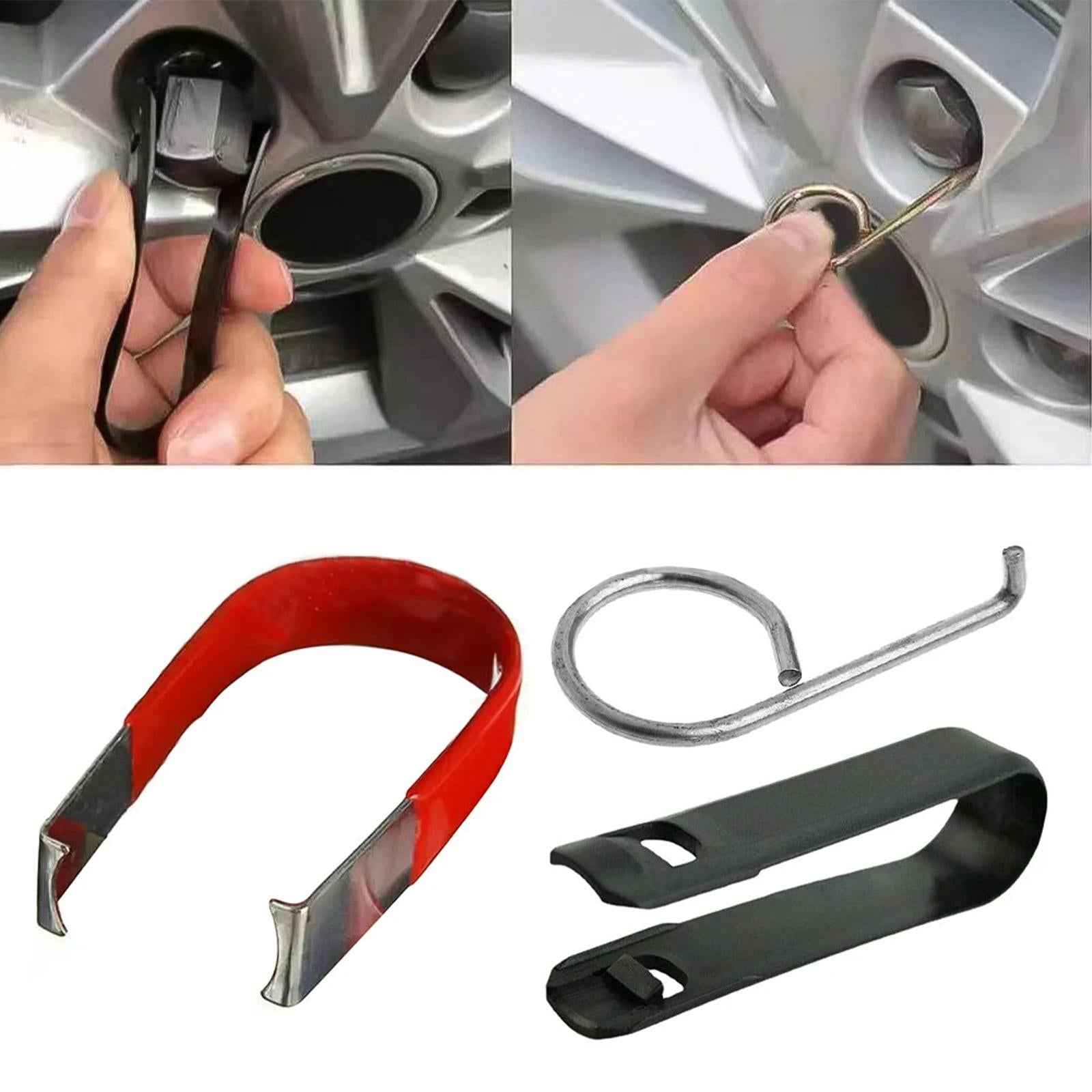 Nut Caps Lug Puller Wheel Stud Bolt Nut Cap Removal Tool for Volkswagen Silver