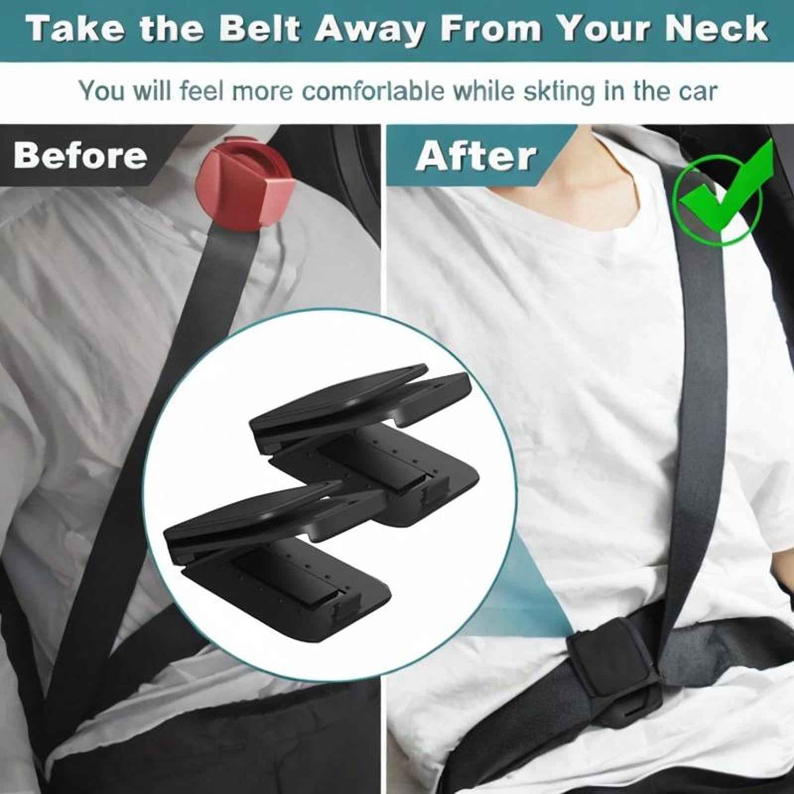 2Pcs Car Seatbelt Adjuster Seat Belt Clips Universal Comfortable Driving