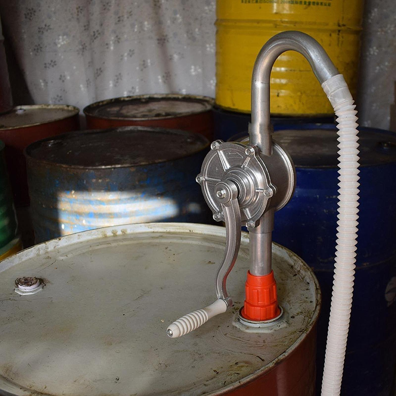 Hand Oil Transfer Pump Portable High Performance Sturdy Accessories Aluminum Diameter 32 mm