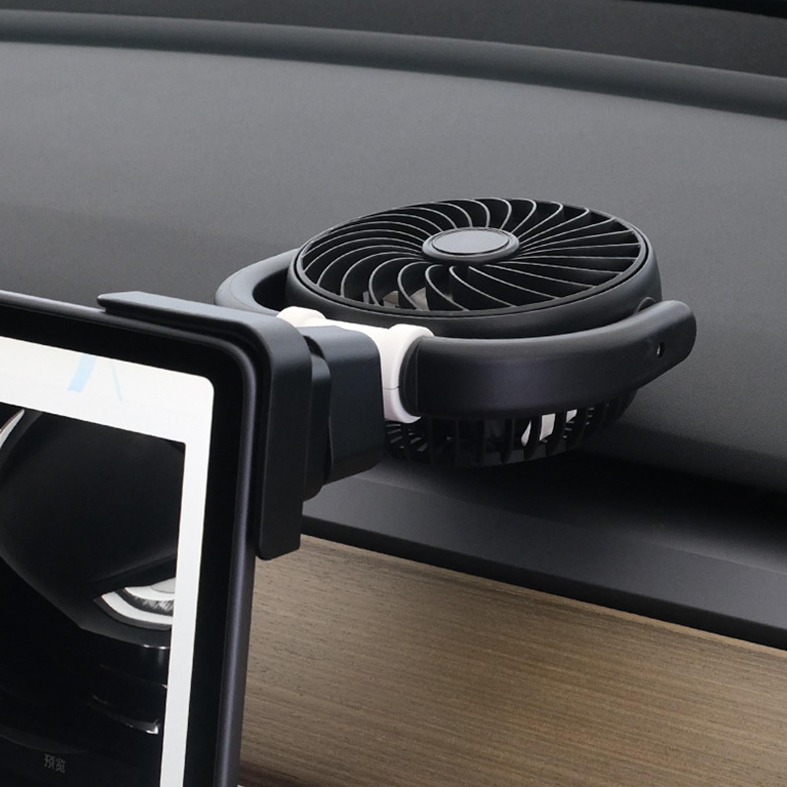 Car Fan USB Accessory 3 Level Speed Compact Vehicle Car Electric Cooling Fan