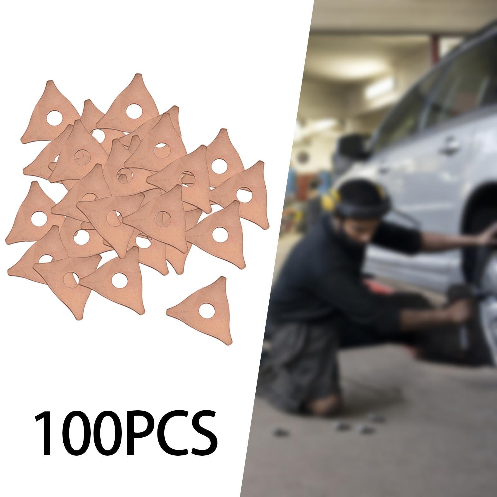 100 Dent Puller Rings Garage Metal Shrink Tools Vehicle Auto Triangle Washer