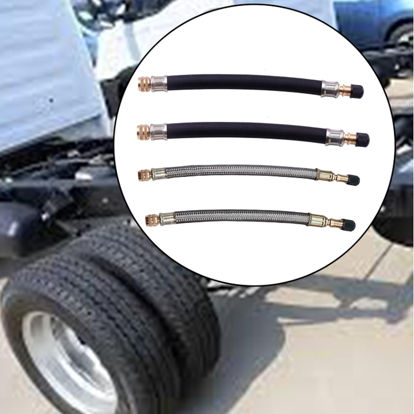 Tire Valve Extension Adapter for Bicycles Portable Air Compressor Bikes 180mm rubber sleeve