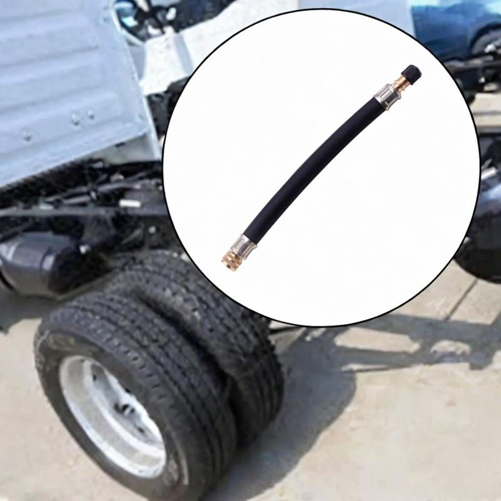 Tire Valve Extension Adapter for Bicycles Portable Air Compressor Bikes 180mm rubber sleeve