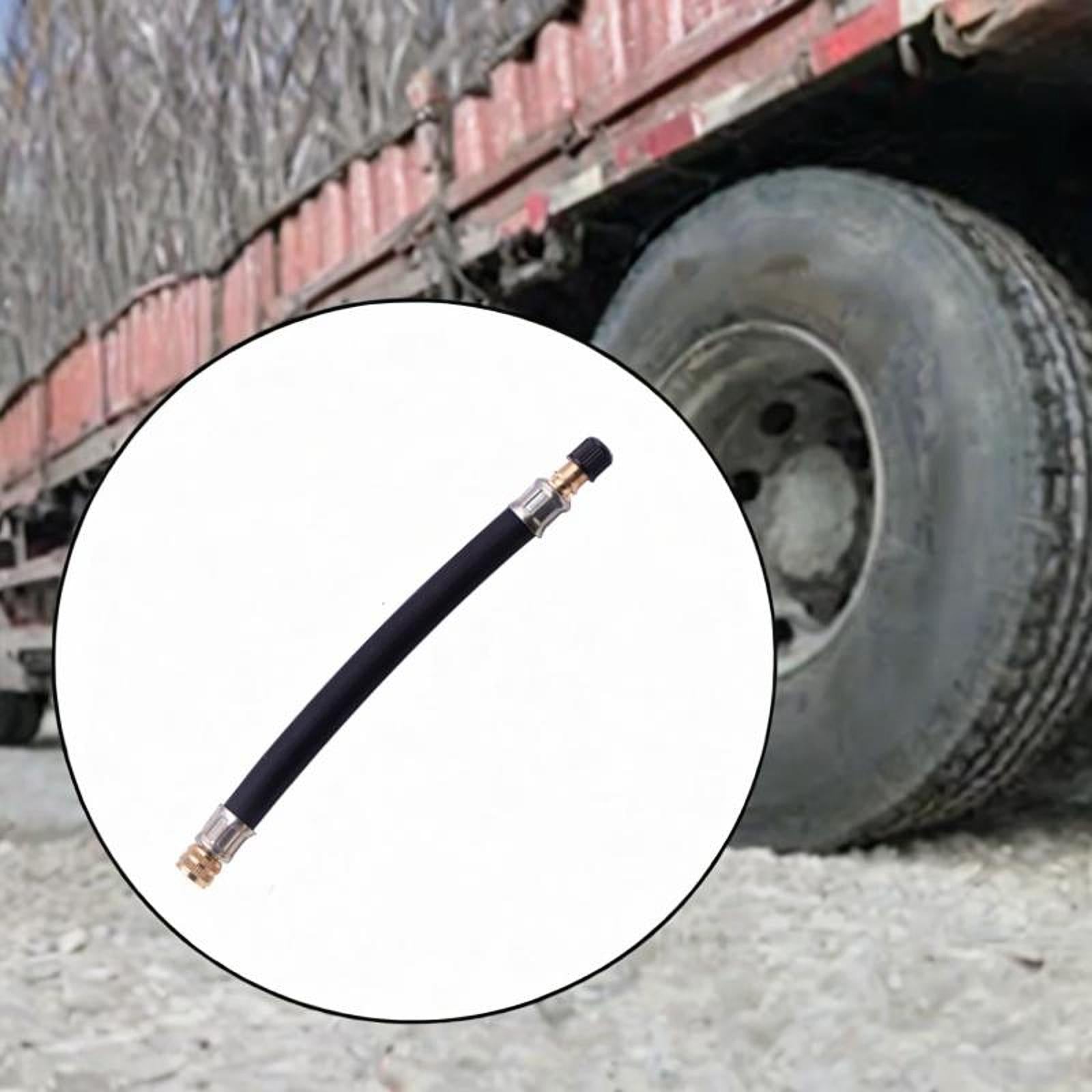 Tire Valve Extension Adapter for Bicycles Portable Air Compressor Bikes 180mm rubber sleeve