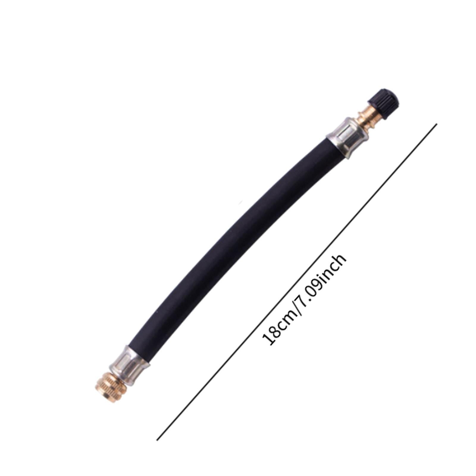 Tire Valve Extension Adapter for Bicycles Portable Air Compressor Bikes 180mm rubber sleeve