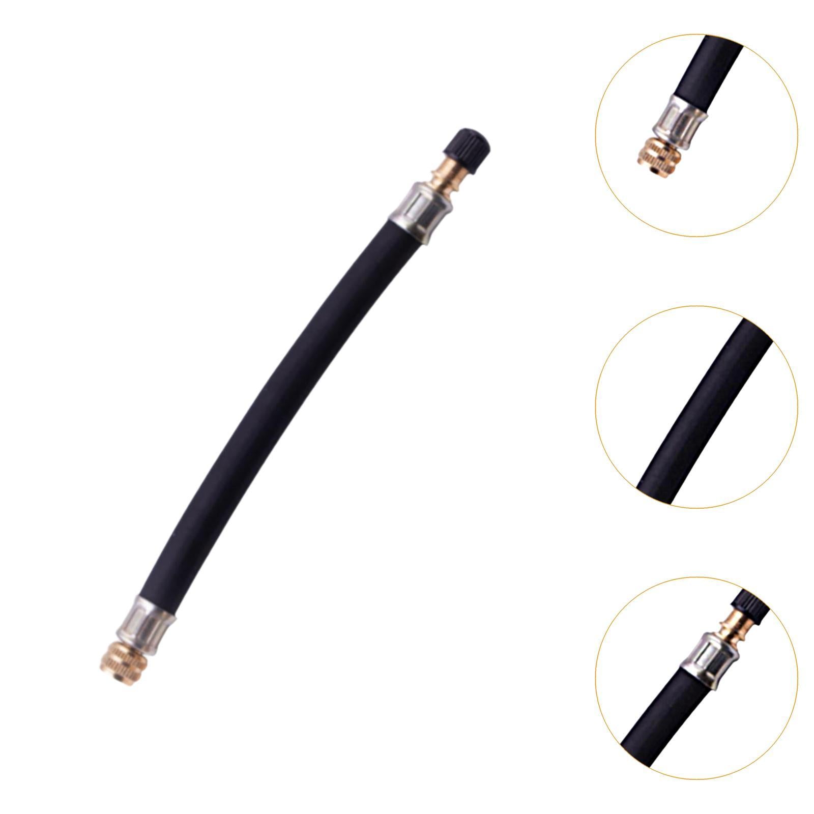 Tire Valve Extension Adapter for Bicycles Portable Air Compressor Bikes 210mm rubber sleeve