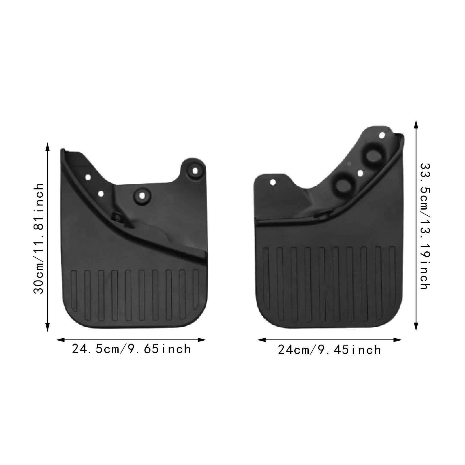4x Splash Guards Mudflaps Protector for Toyota Tacoma 2024 2025 Utility