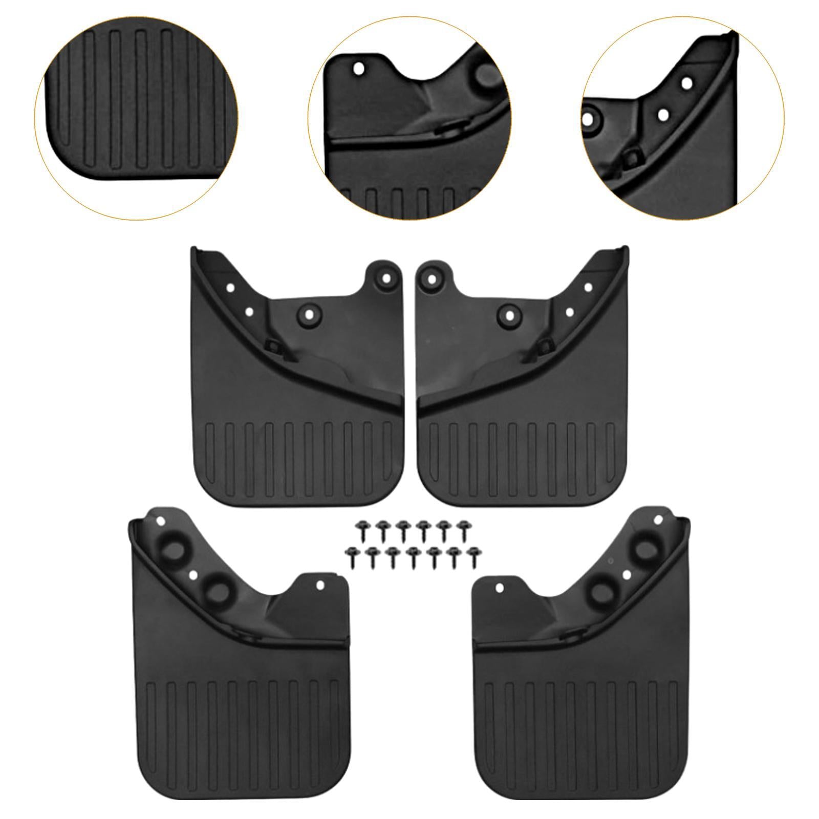 4x Splash Guards Mudflaps Protector for Toyota Tacoma 2024 2025 Utility