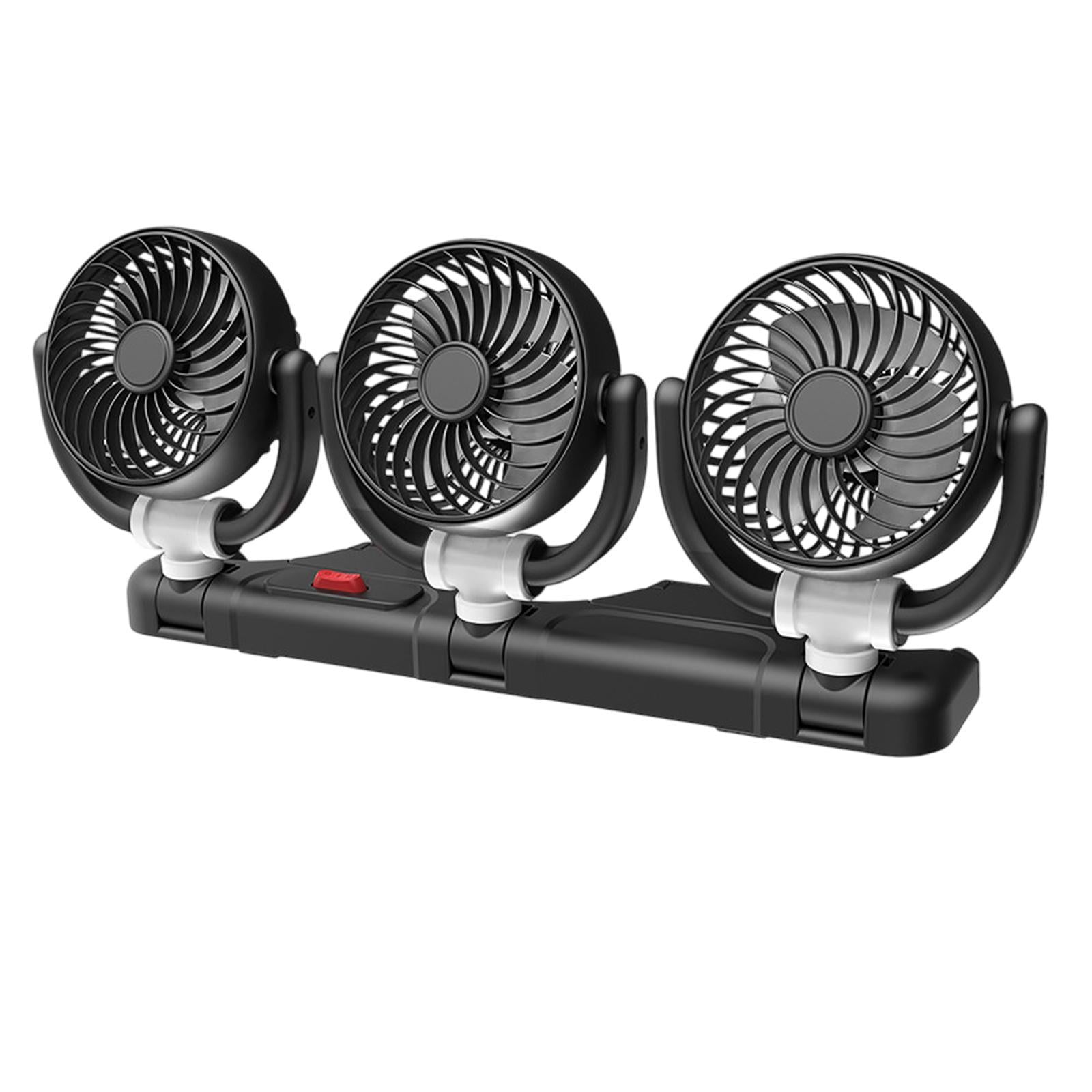 Car Cooling Fan Powerful 360 Degree Rotatable Car Fan for RV Truck Boat