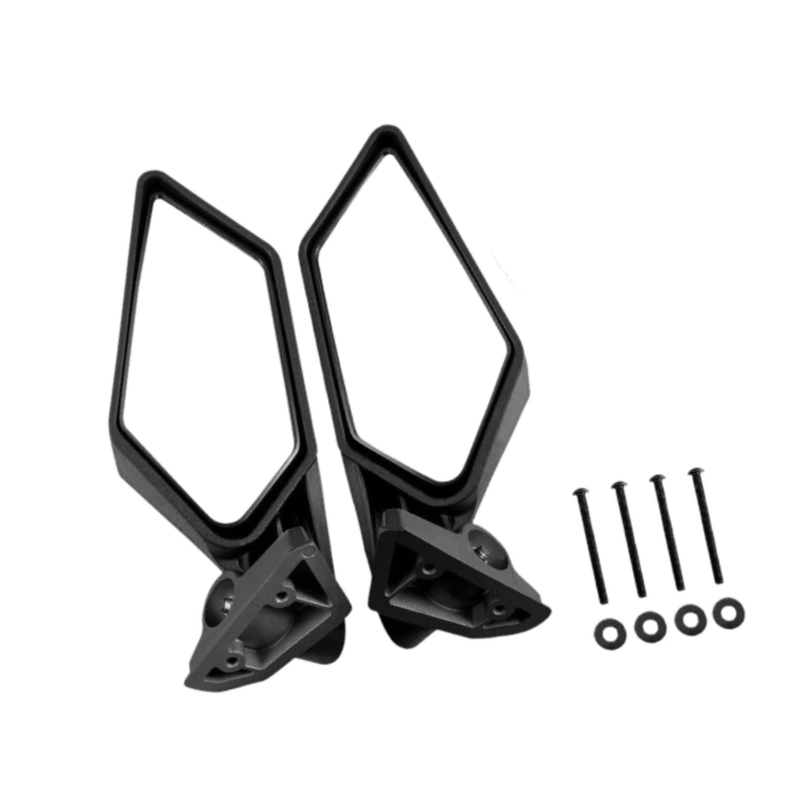 2Pcs UTV Rear View Side Mirrors Portable Adjustable for Maverick x3 Max