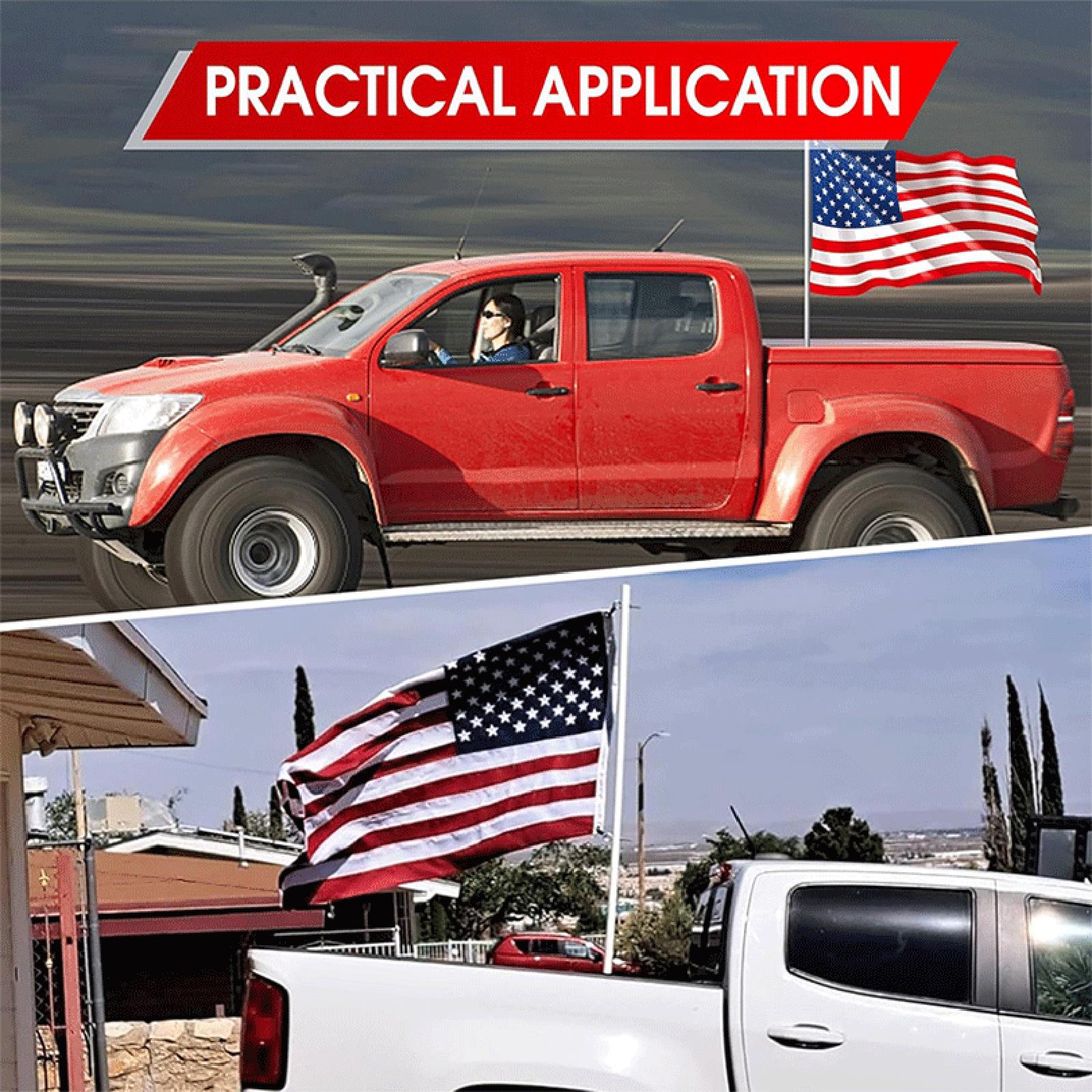 Generic Truck Flag Pole Mount Support Travel Outdoor Trailer Flagpole Holder