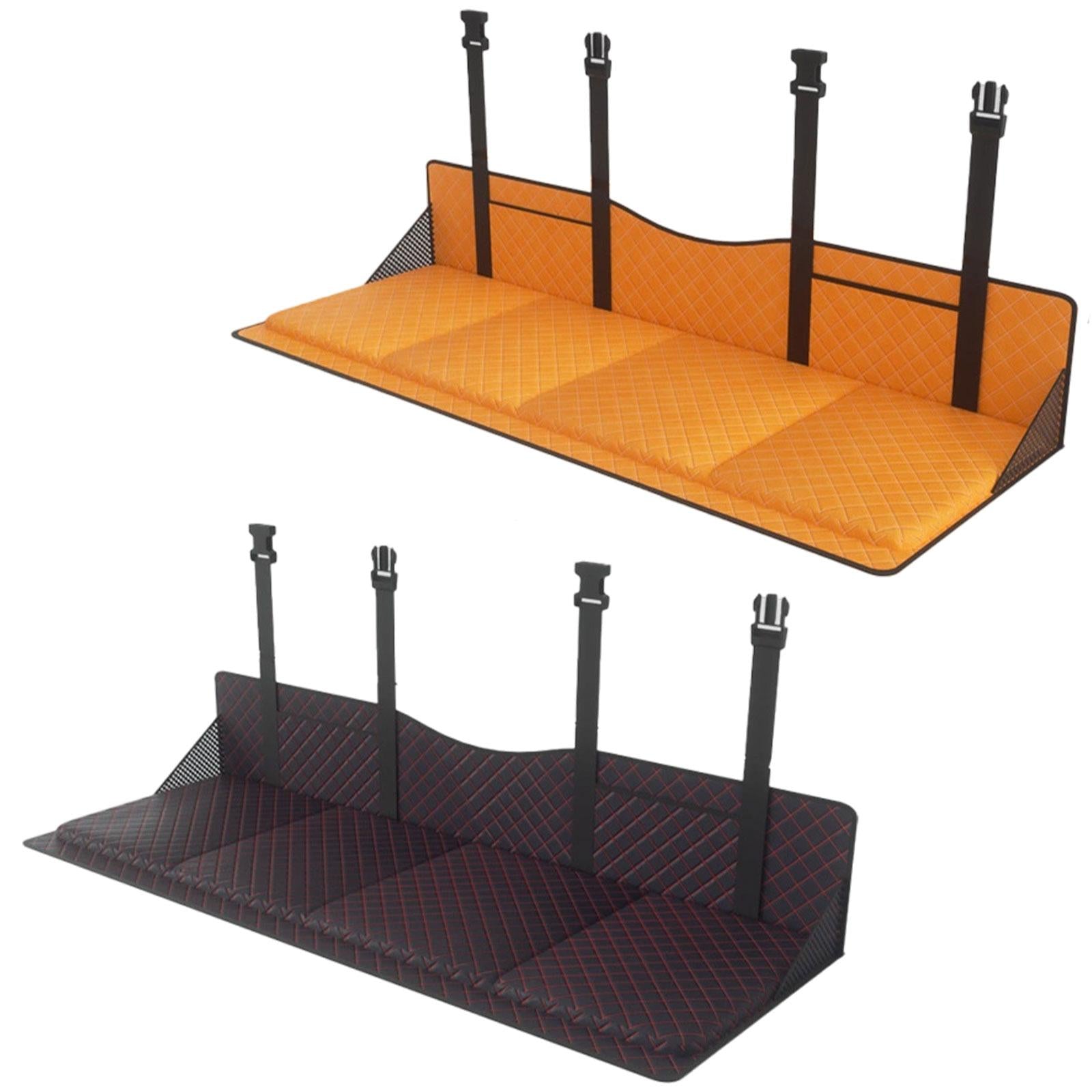 Car Rear Seat Mattress Extension Plate for Sleeping Foldable Simple Assembly Orange