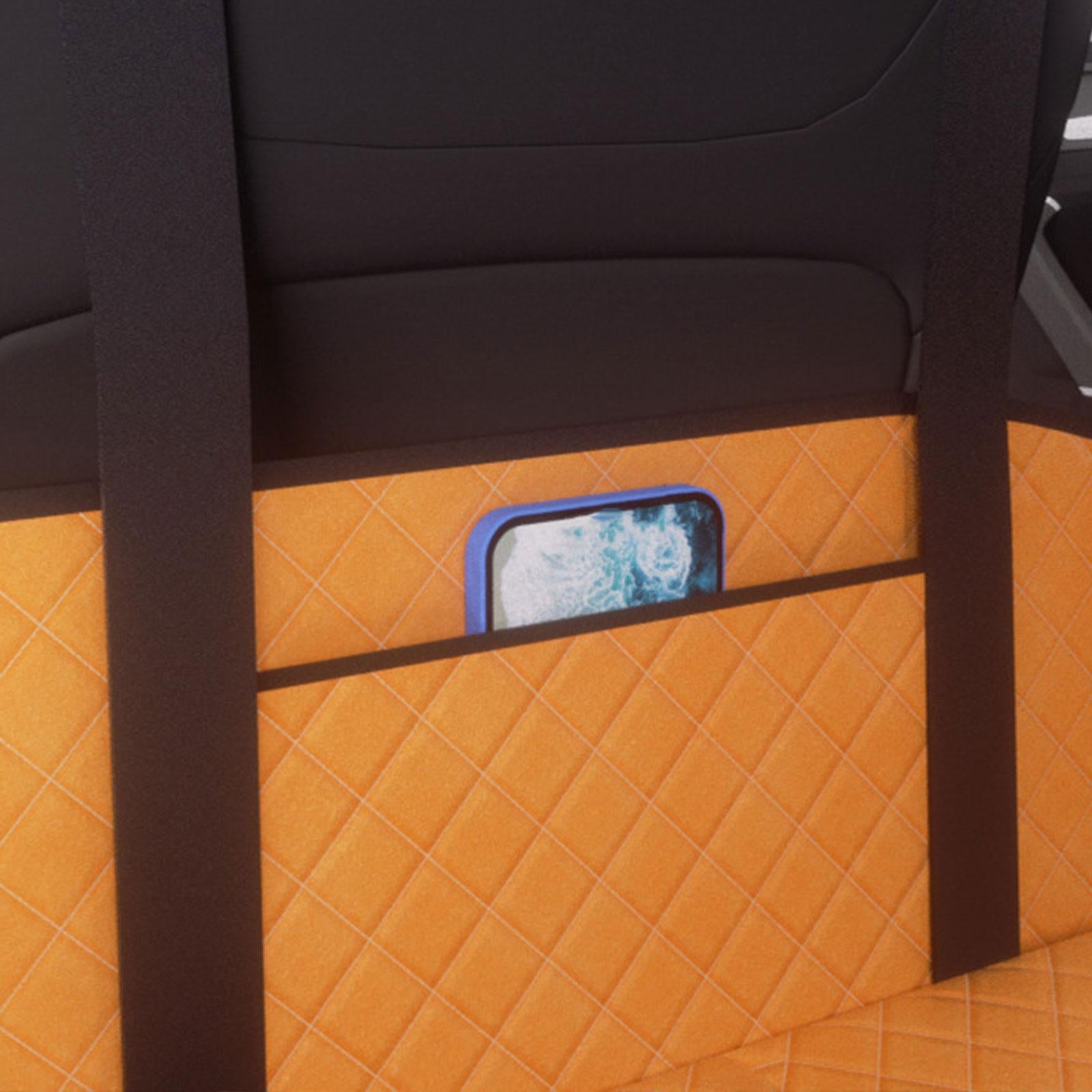 Car Rear Seat Mattress Extension Plate for Sleeping Foldable Simple Assembly Orange