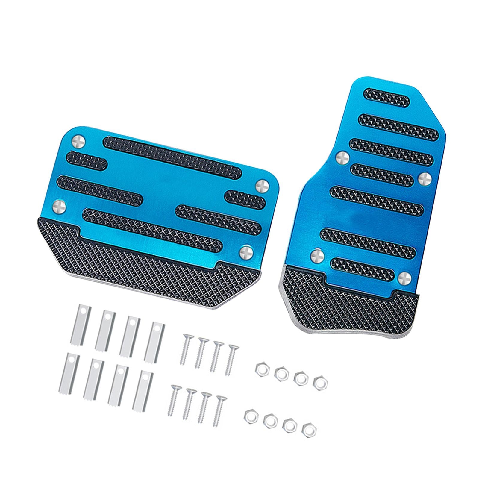 2x Car Pedal Pads Spare Part Auto Accessories Brake Clutch Pedal Kit Generic Blue