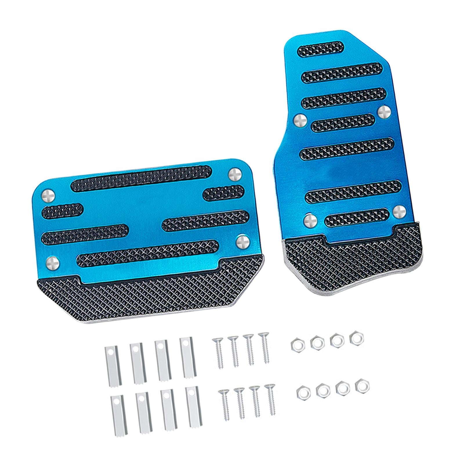 2x Car Pedal Pads Spare Part Auto Accessories Brake Clutch Pedal Kit Generic Blue