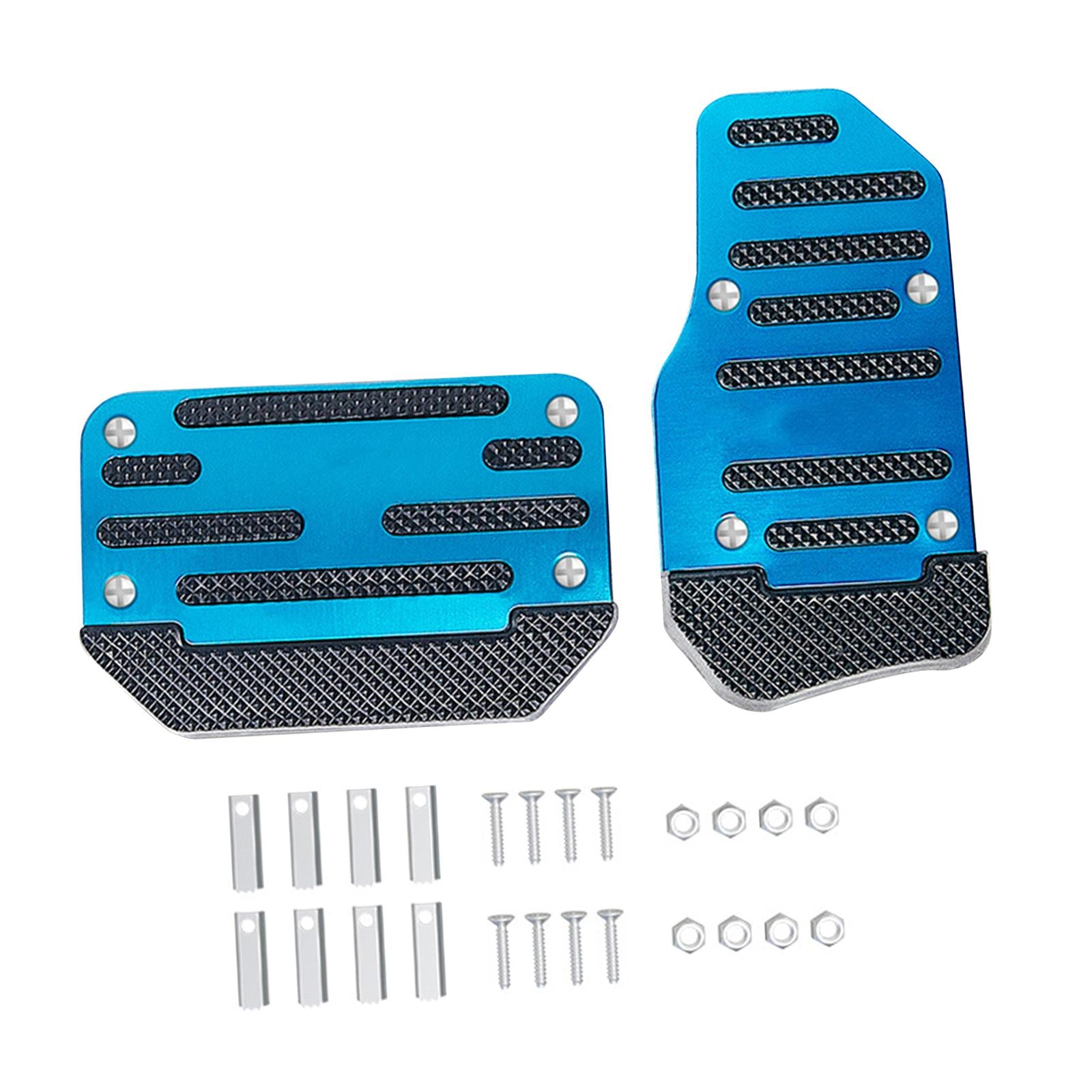 2x Car Pedal Pads Spare Part Auto Accessories Brake Clutch Pedal Kit Generic Blue