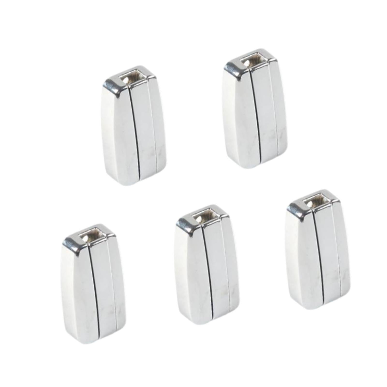 5Pcs Single Wall Hook Wall Mounted Ornament Gifts Sturdy Decorative Foldable Silver