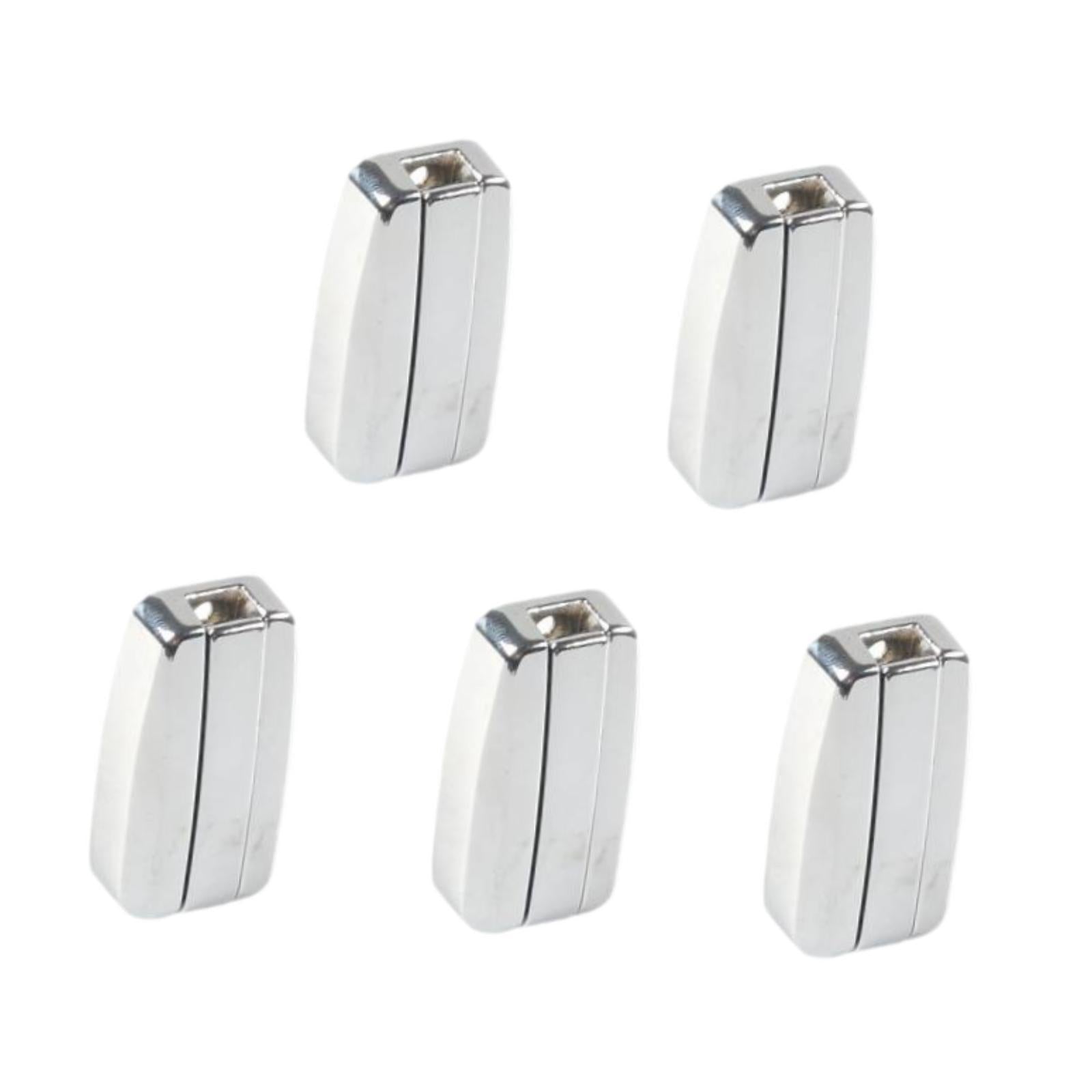 5Pcs Single Wall Hook Wall Mounted Ornament Gifts Sturdy Decorative Foldable Silver