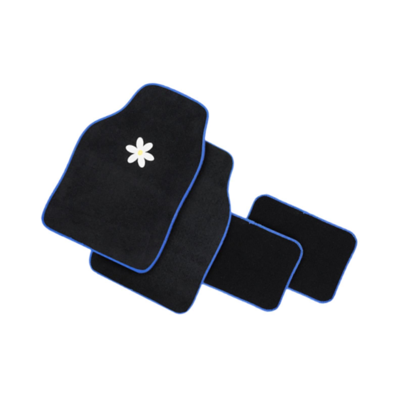 4x Generic Auto Floor Mats Soft Breathable Wear Resistant Portable Anti Slip
