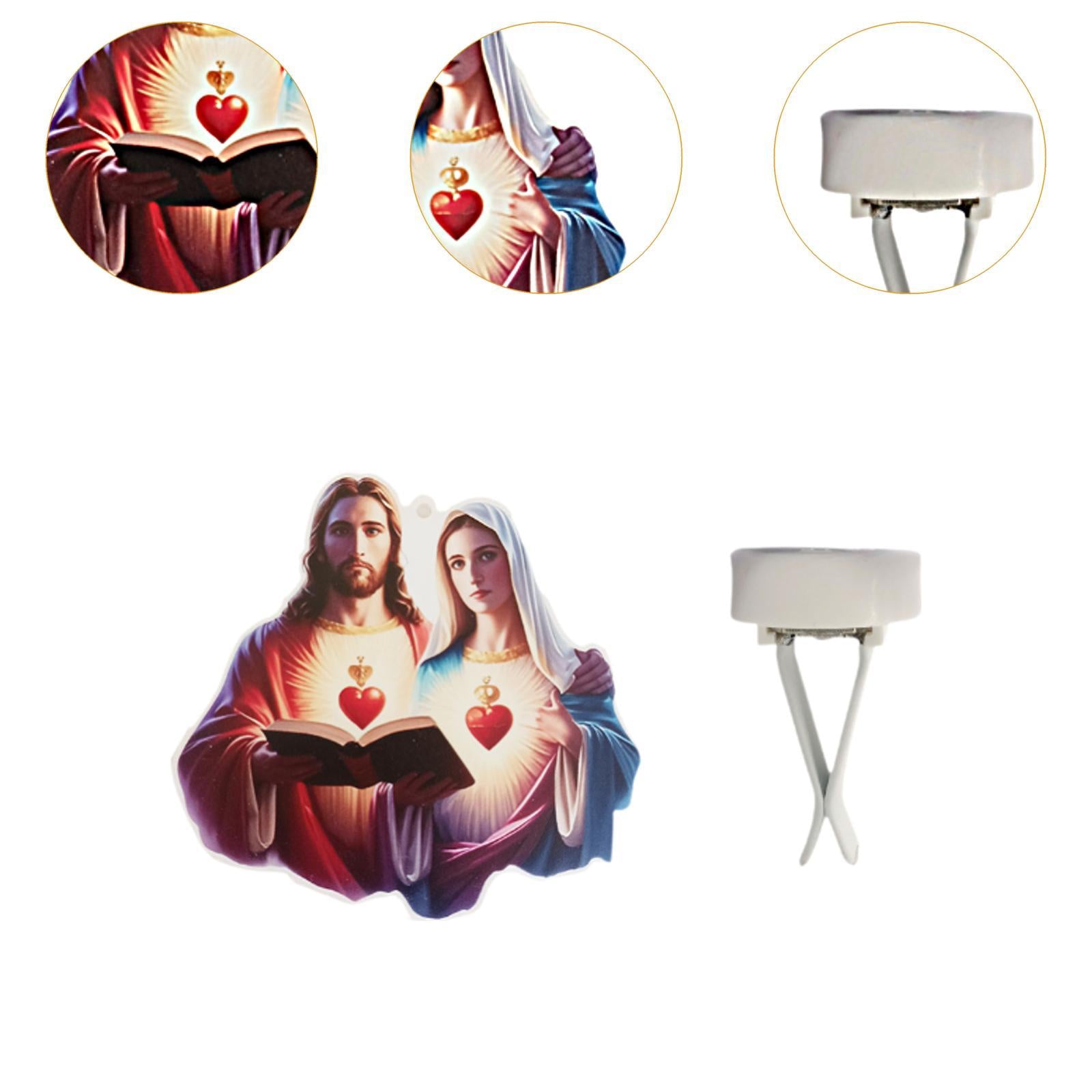 Generic Car Air Outlet Clip Jesus and Wife Shape Unique Interior Decoration
