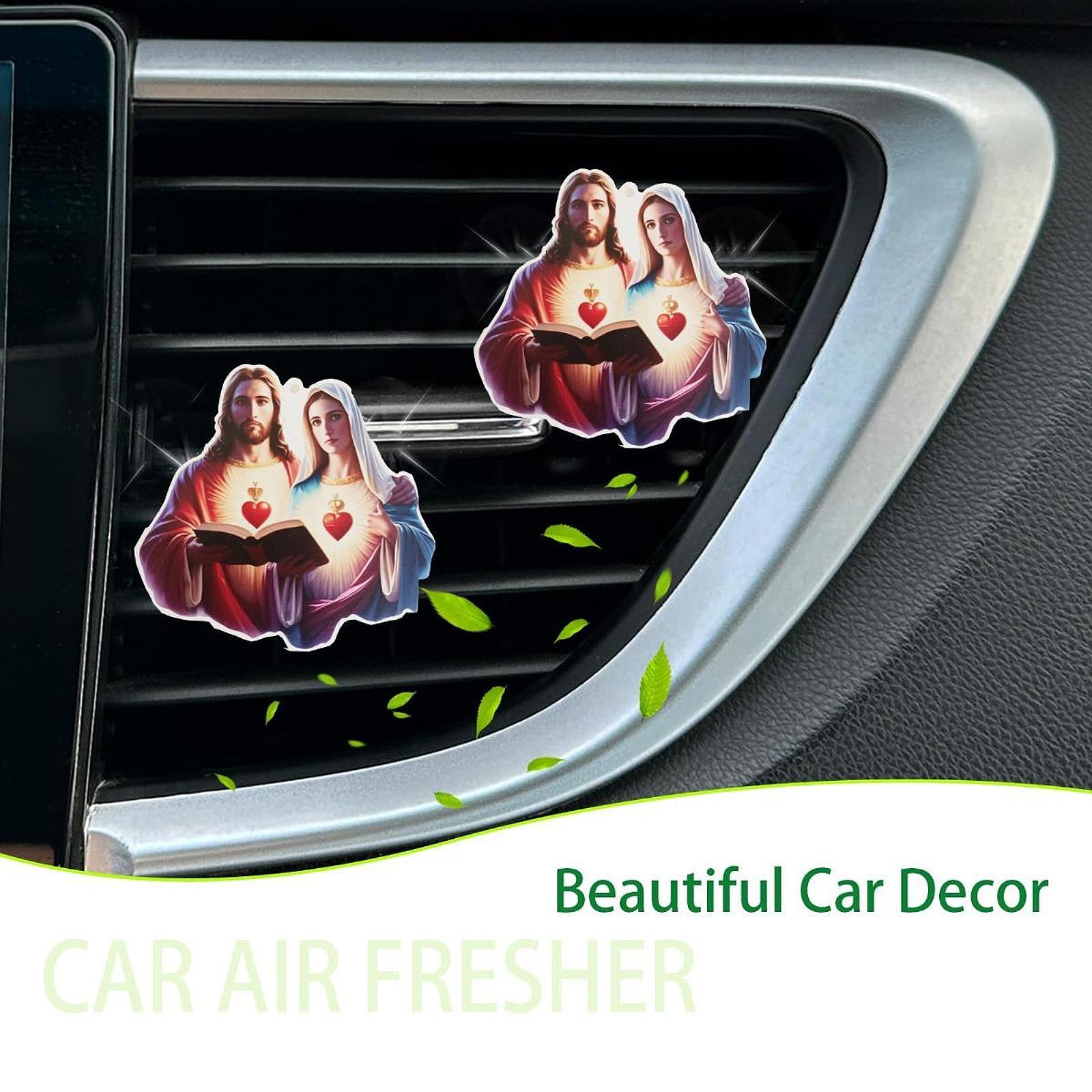 Generic Car Air Outlet Clip Jesus and Wife Shape Unique Interior Decoration